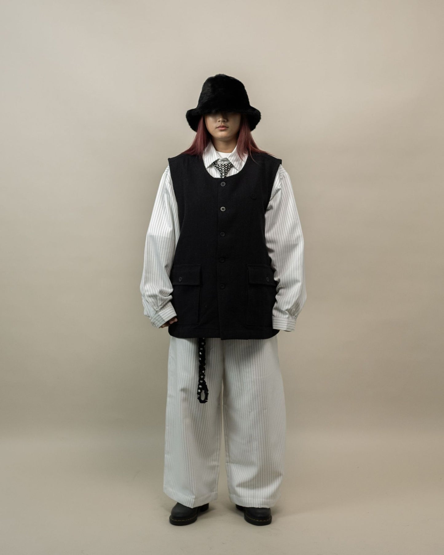 DEMUSAN VEST SASHI ORI BLACK