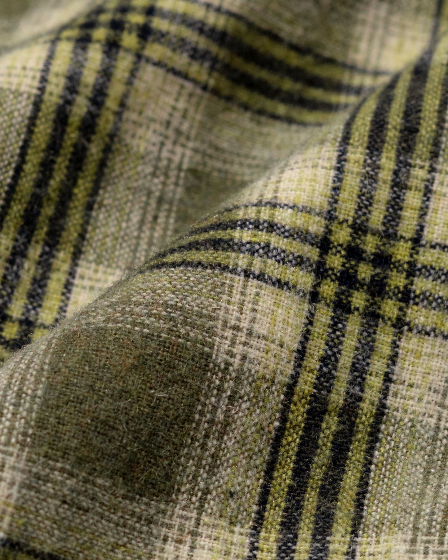 DEMUSAN VEST SEMI WOOL CHECKERED GREEN