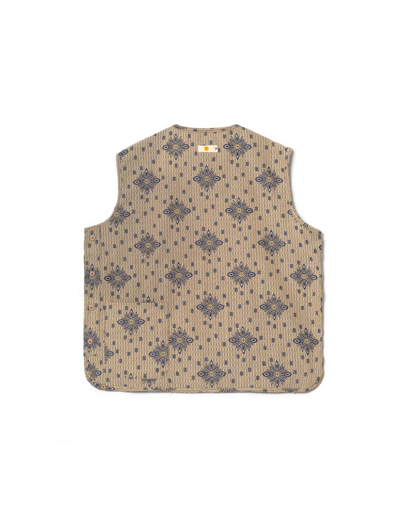 DORU VEST ANTIQUE BLUE CREAM TNOI