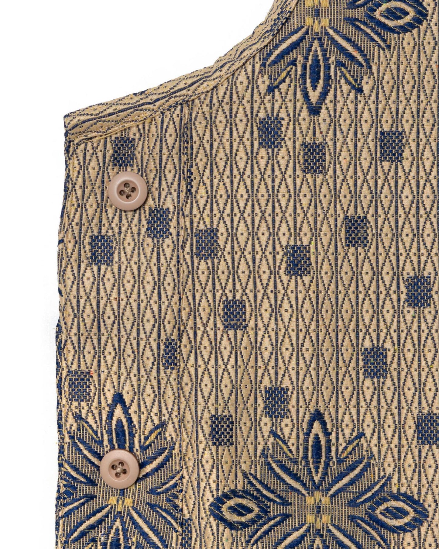 DORU VEST ANTIQUE BLUE CREAM TNOI