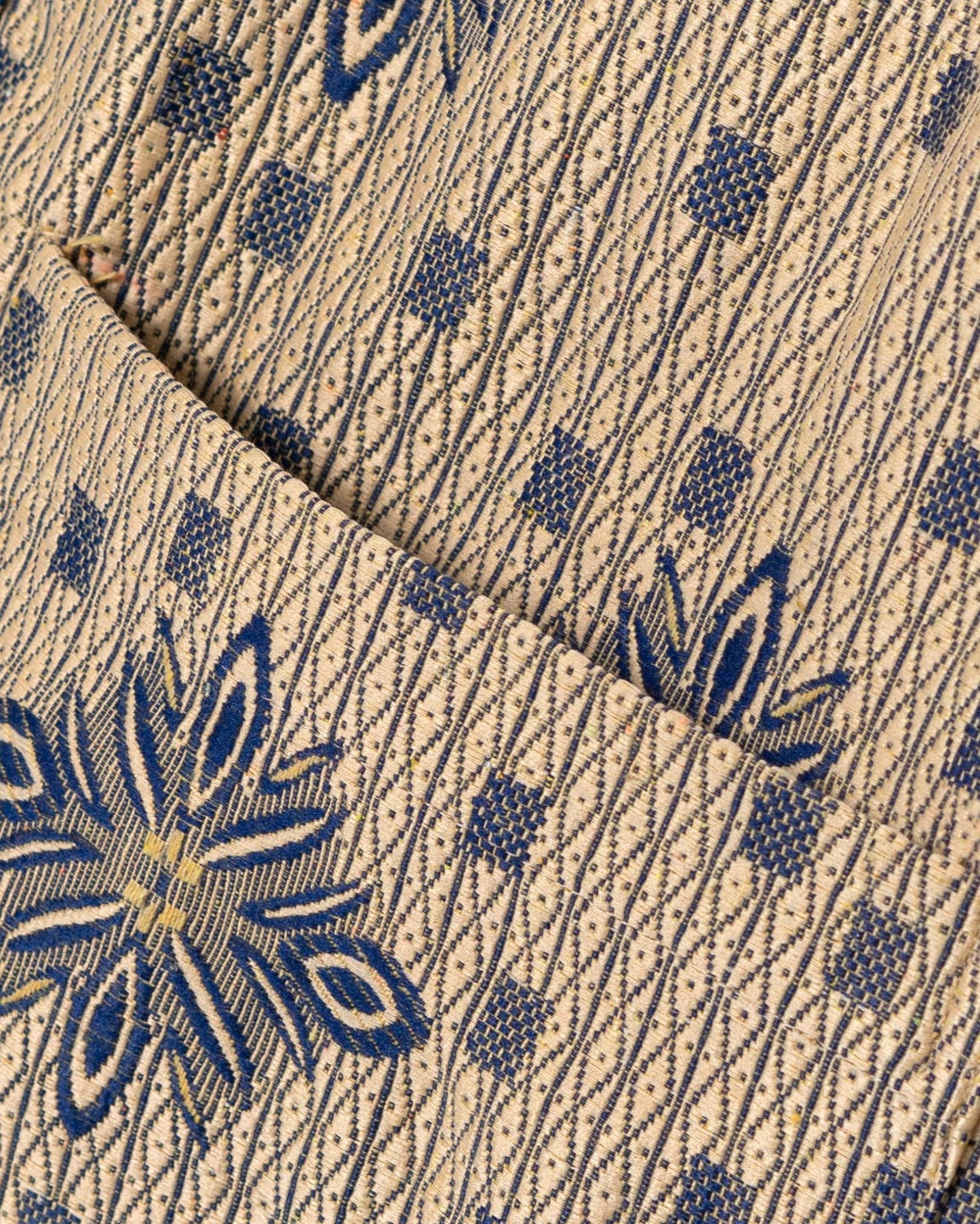 DORU VEST ANTIQUE BLUE CREAM TNOI