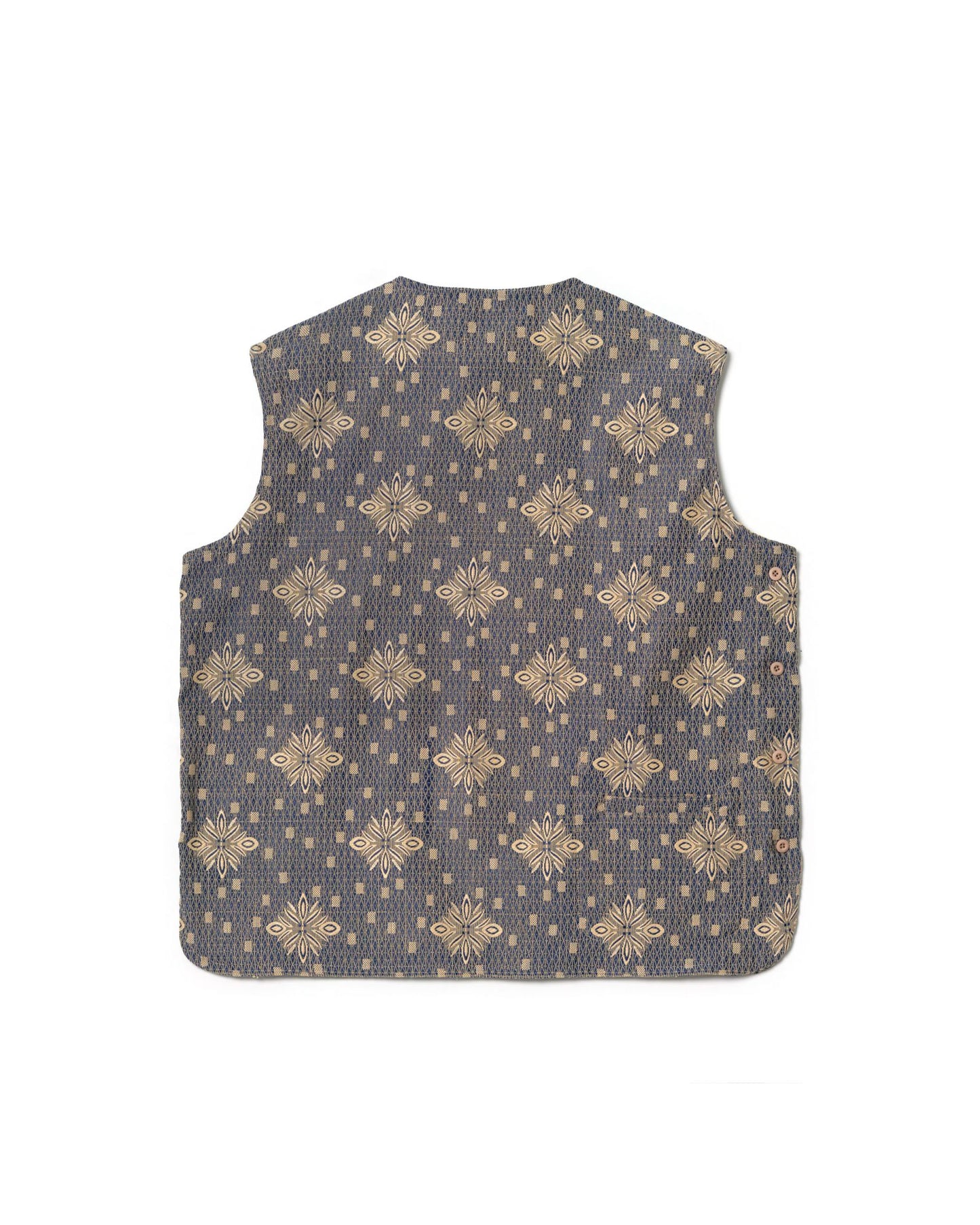 DORU VEST ANTIQUE BLUE CREAM TNOI