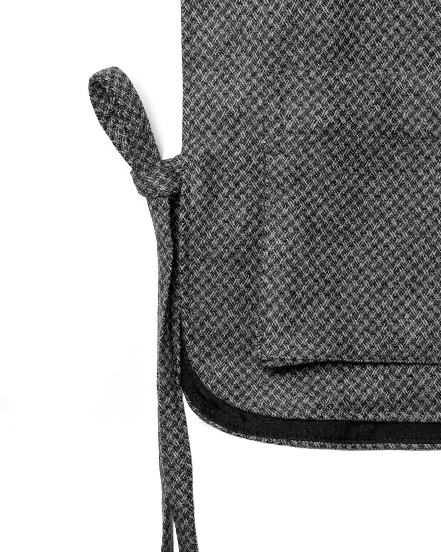 FOSHO VEST SEMI WOOL PATTERN GRAY