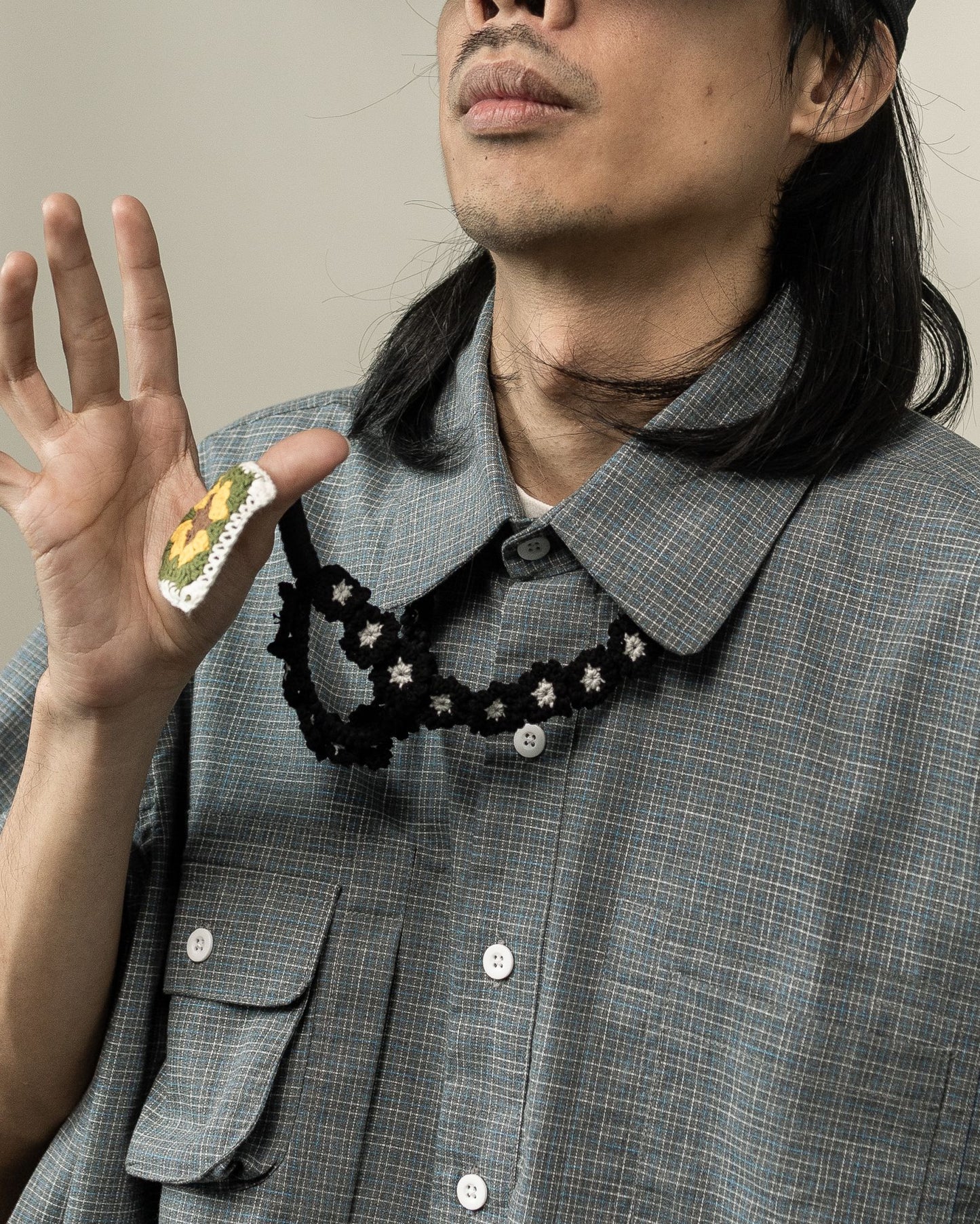 HIMAWARI KEYCHAIN BLACK WHITE