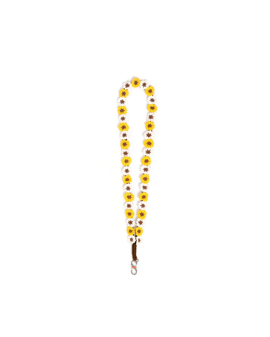 HIMAWARI KEYCHAIN YELLOW WHITE