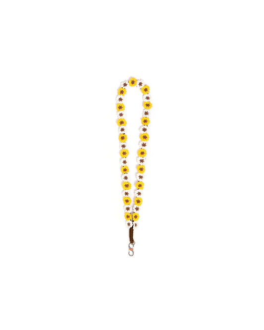 HIMAWARI KEYCHAIN YELLOW WHITE