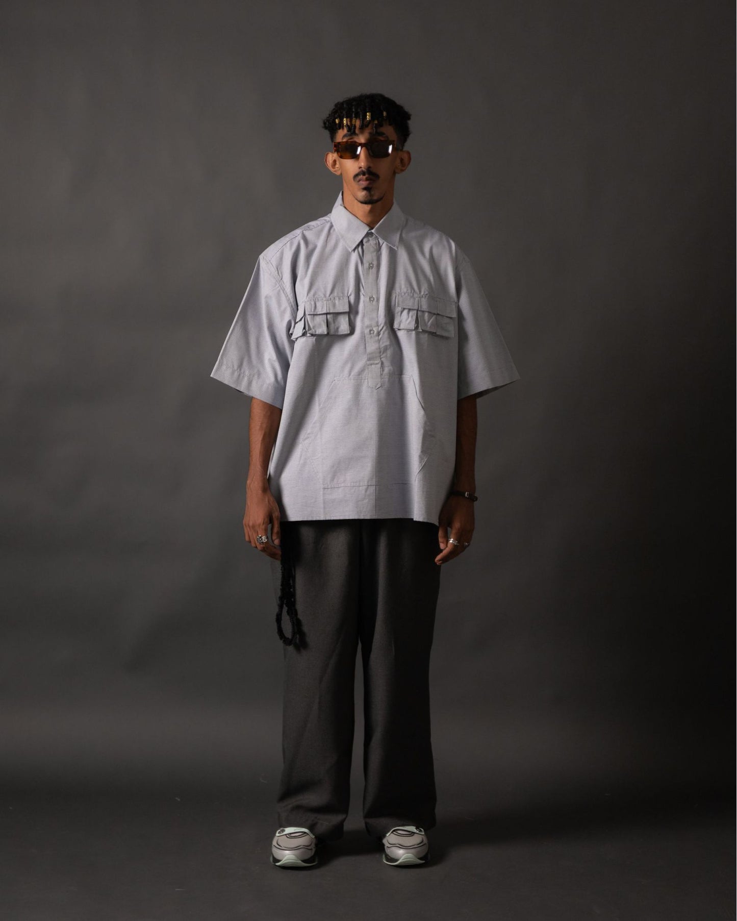 KANGAROO SHIRT STRIPES BLUE TNOI