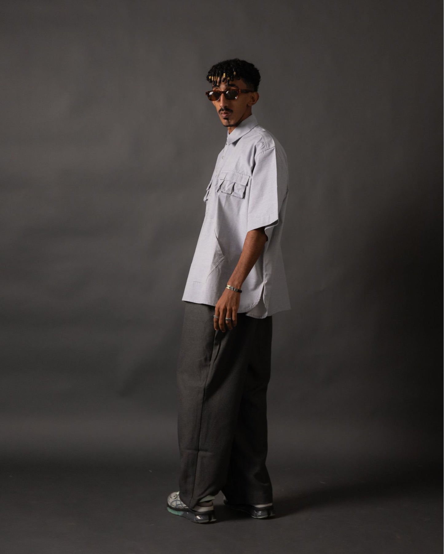 KANGAROO SHIRT STRIPES BLUE TNOI