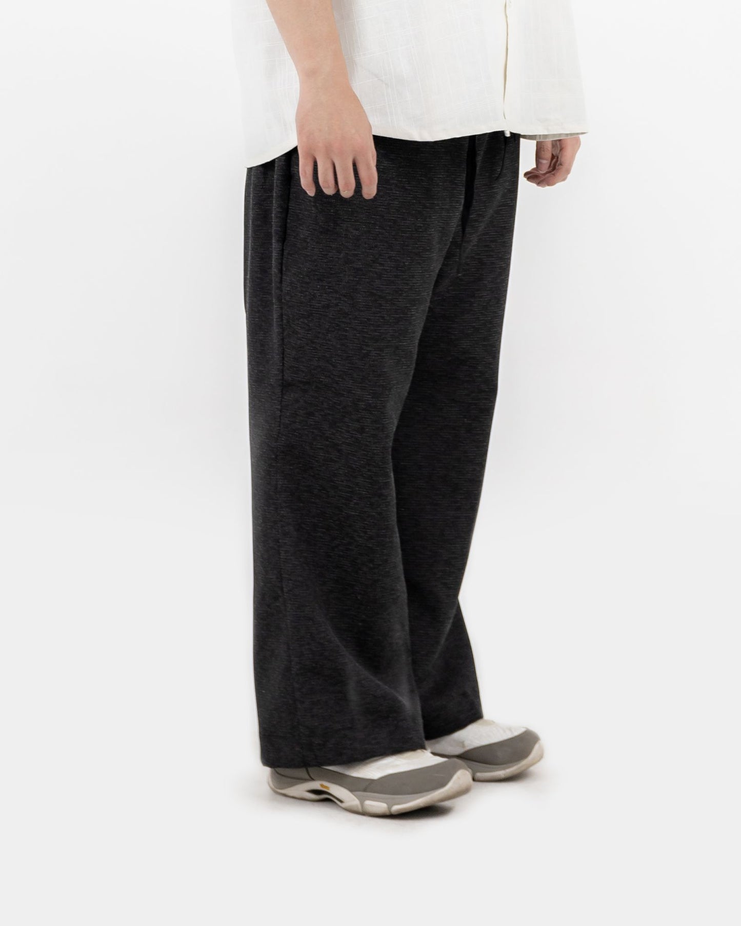 KISA PANTS SEMI-WOOL DARK GRAY