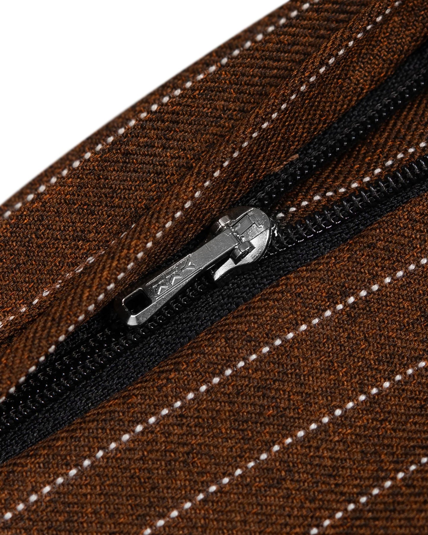 KISA PANTS SEMI WOOL STRIPES BROWN TNOI