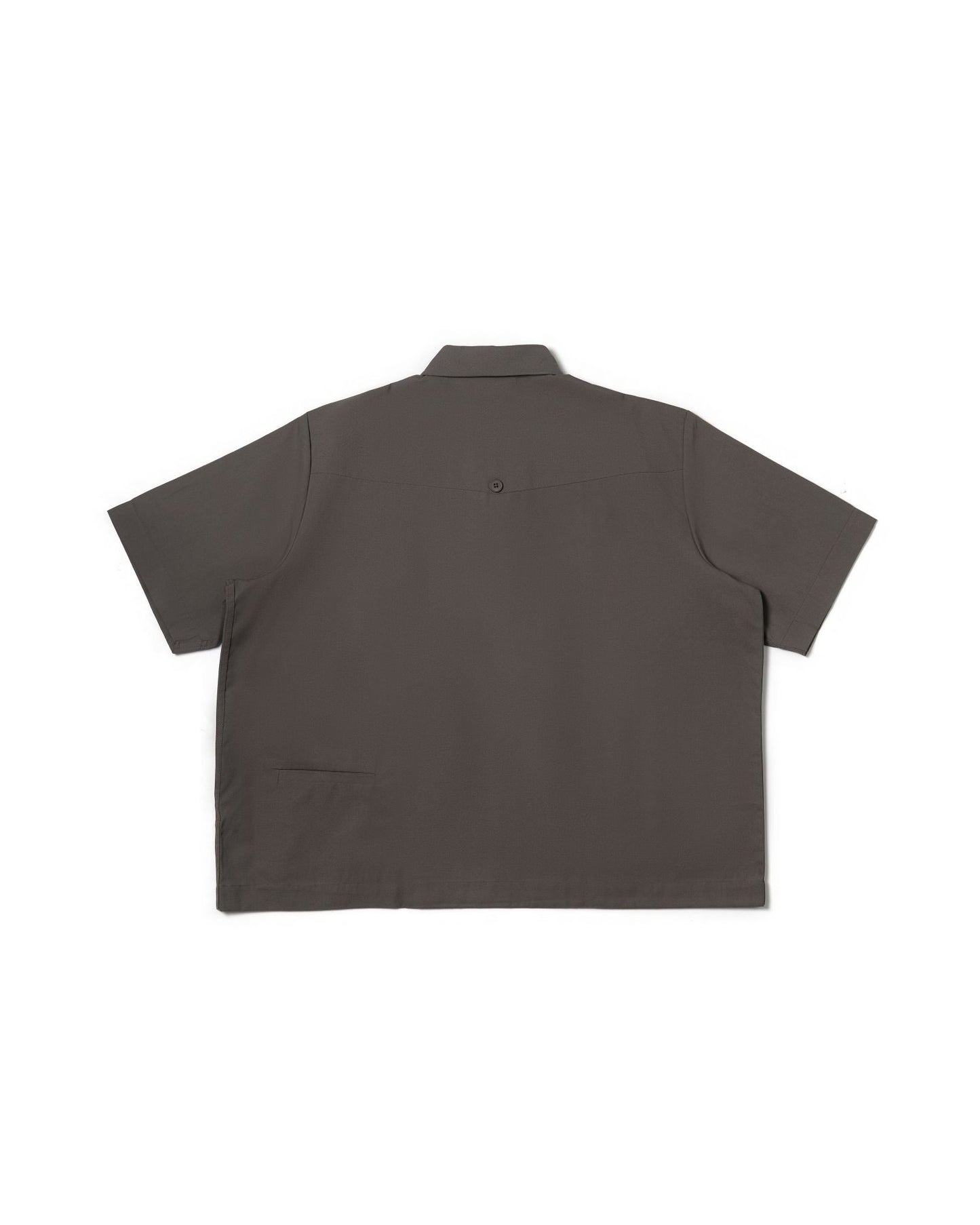 LEJA QUARTER ZIP SHIRT CANVAS DARK GRAY