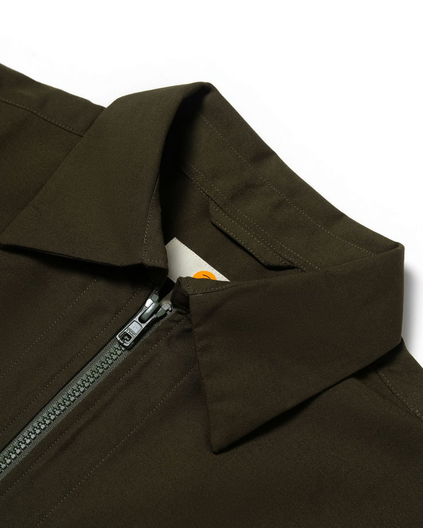 LEJA QUARTER ZIP SHIRT CANVAS OLIVE