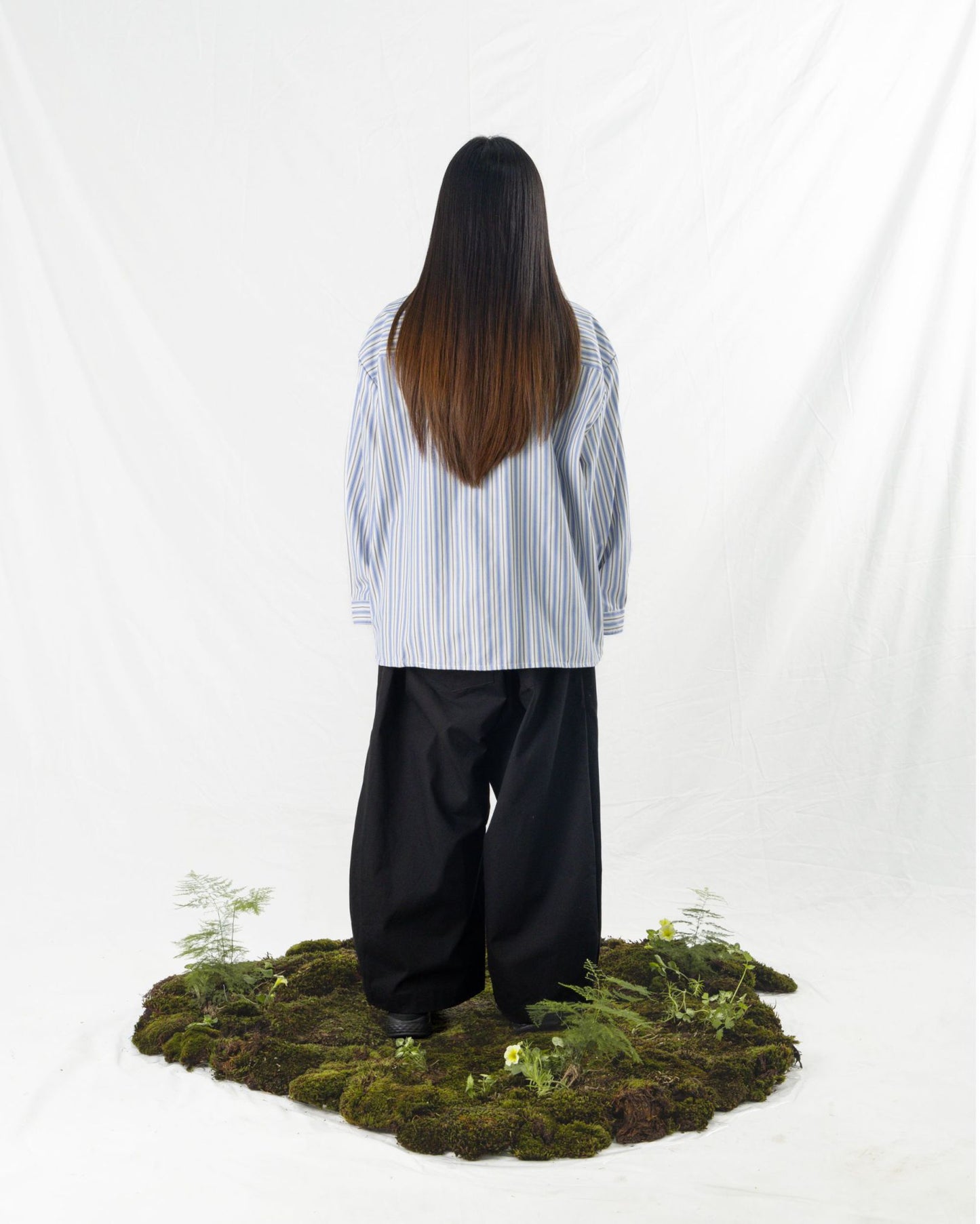 LEDO SHIRT L/S STRIPES BLUE/ WHITE