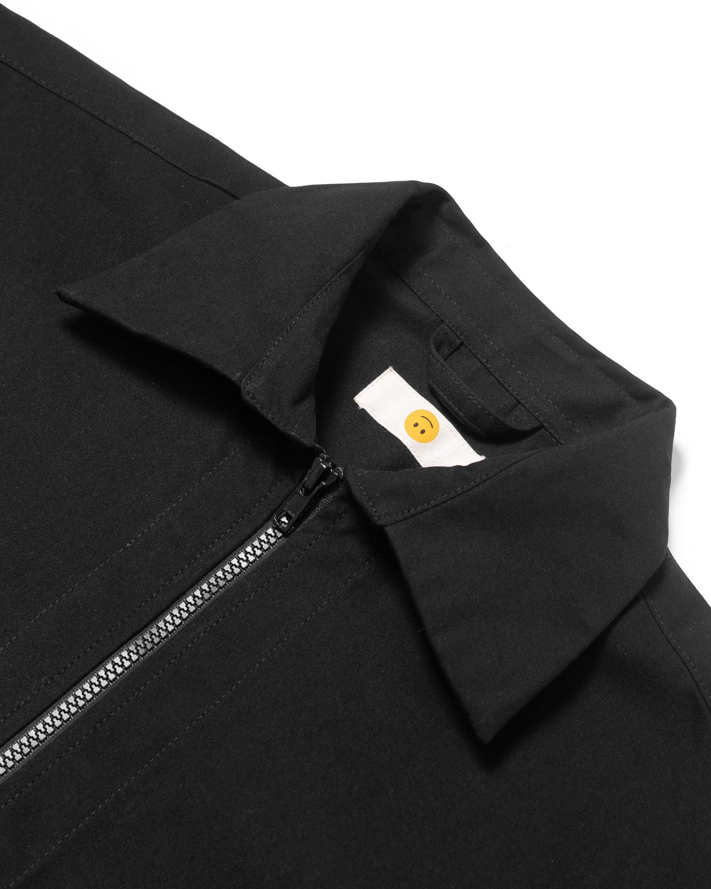 LEJA QUARTER ZIP SHIRT BLACK