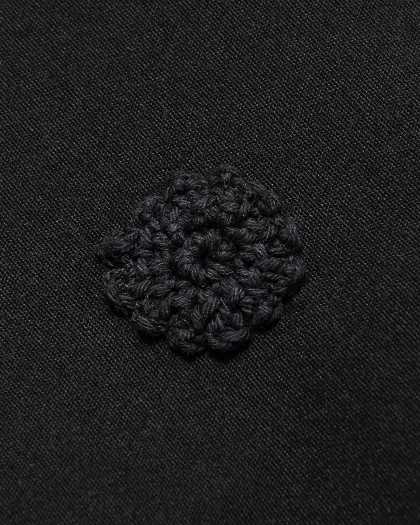 LEJA QUARTER ZIP SHIRT BLACK