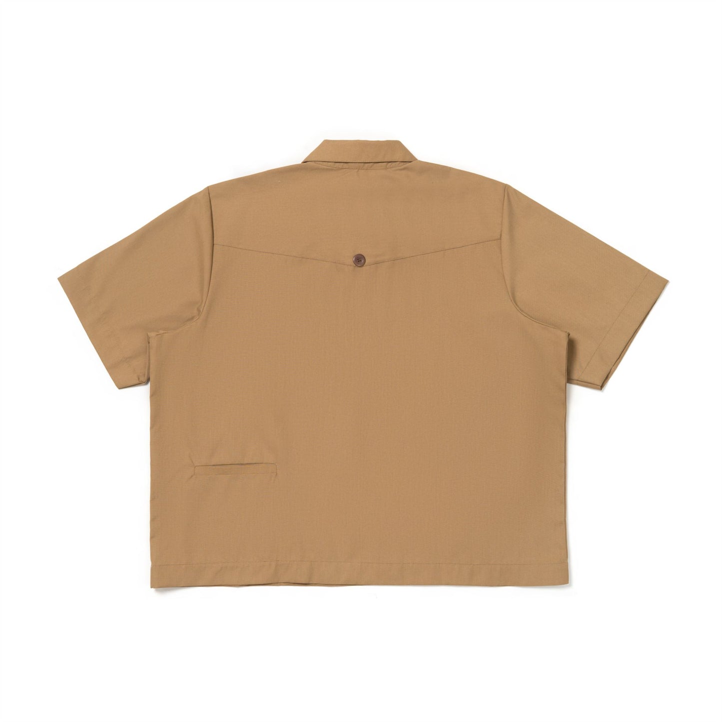 LEJA QUARTER ZIP SHIRT CANVAS LIGHT BROWN