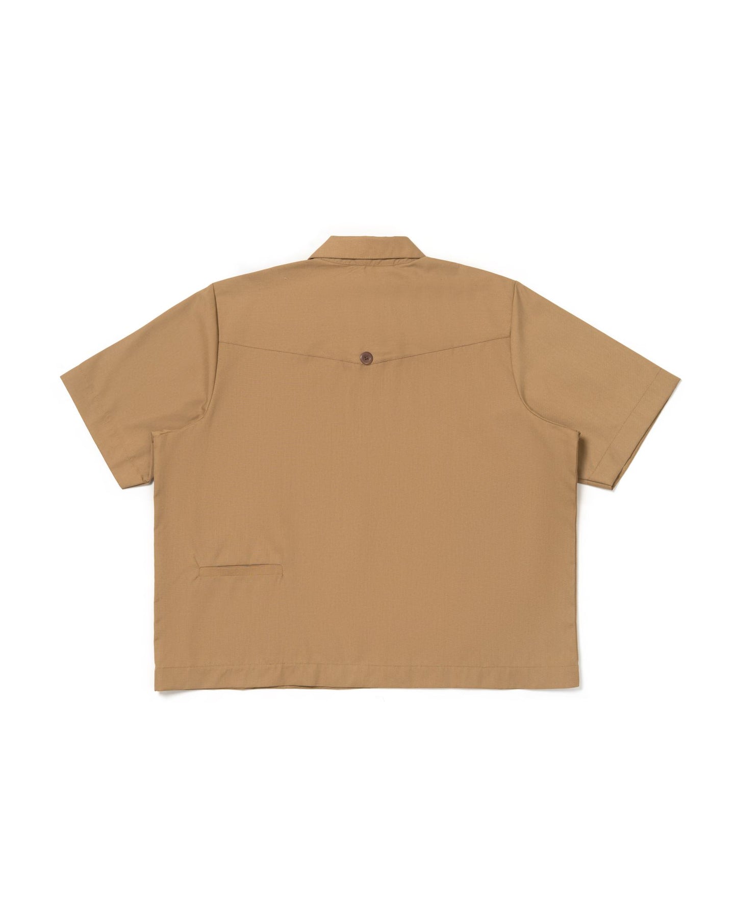 LEJA QUARTER ZIP SHIRT CANVAS LIGHT BROWN