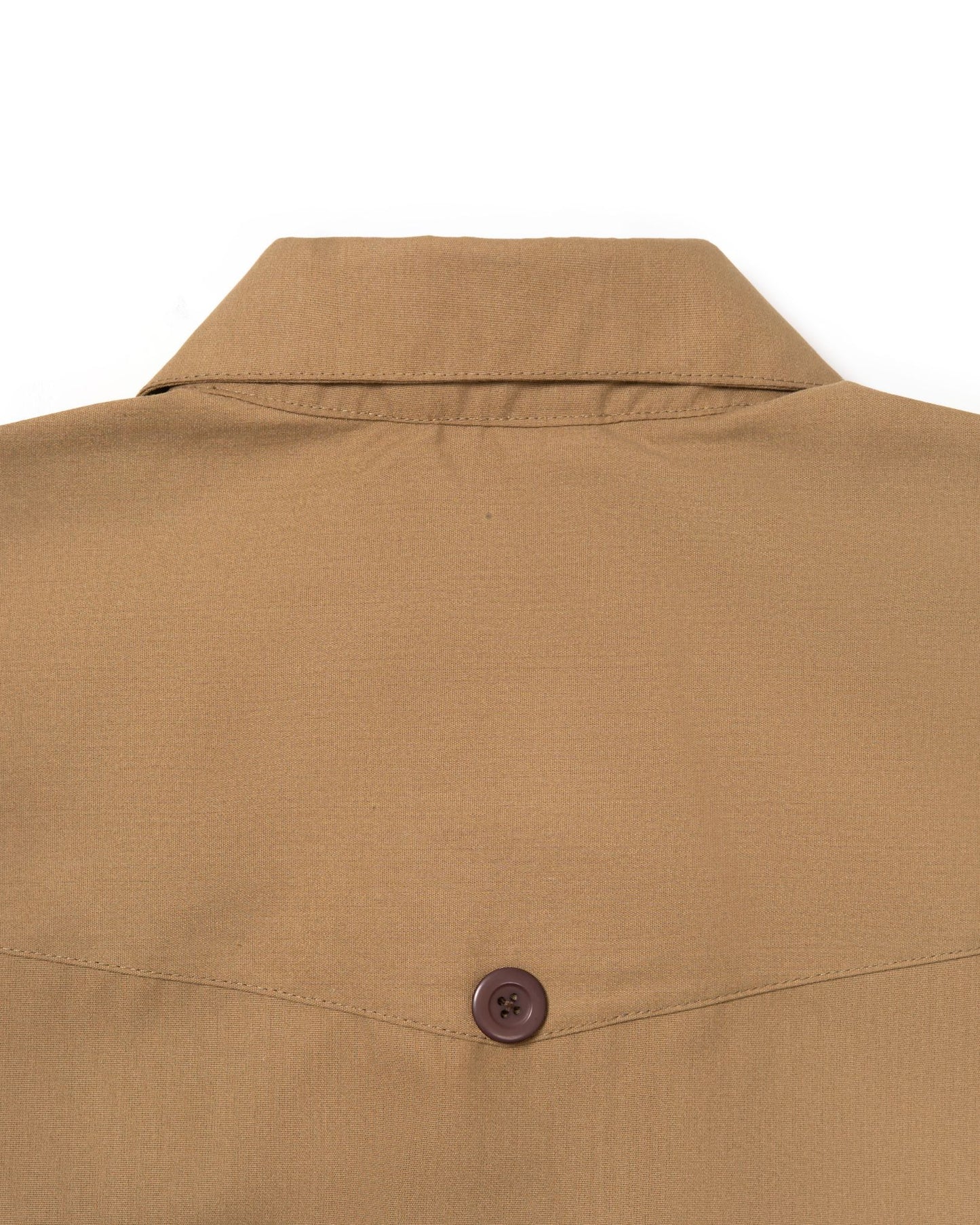 LEJA QUARTER ZIP SHIRT CANVAS LIGHT BROWN