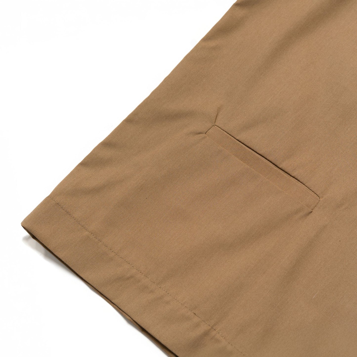 LEJA QUARTER ZIP SHIRT CANVAS LIGHT BROWN