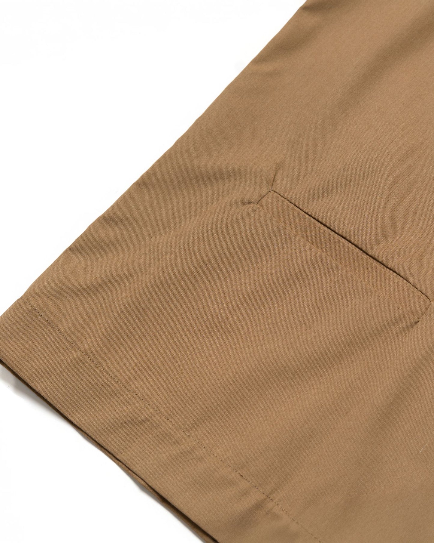 LEJA QUARTER ZIP SHIRT CANVAS LIGHT BROWN