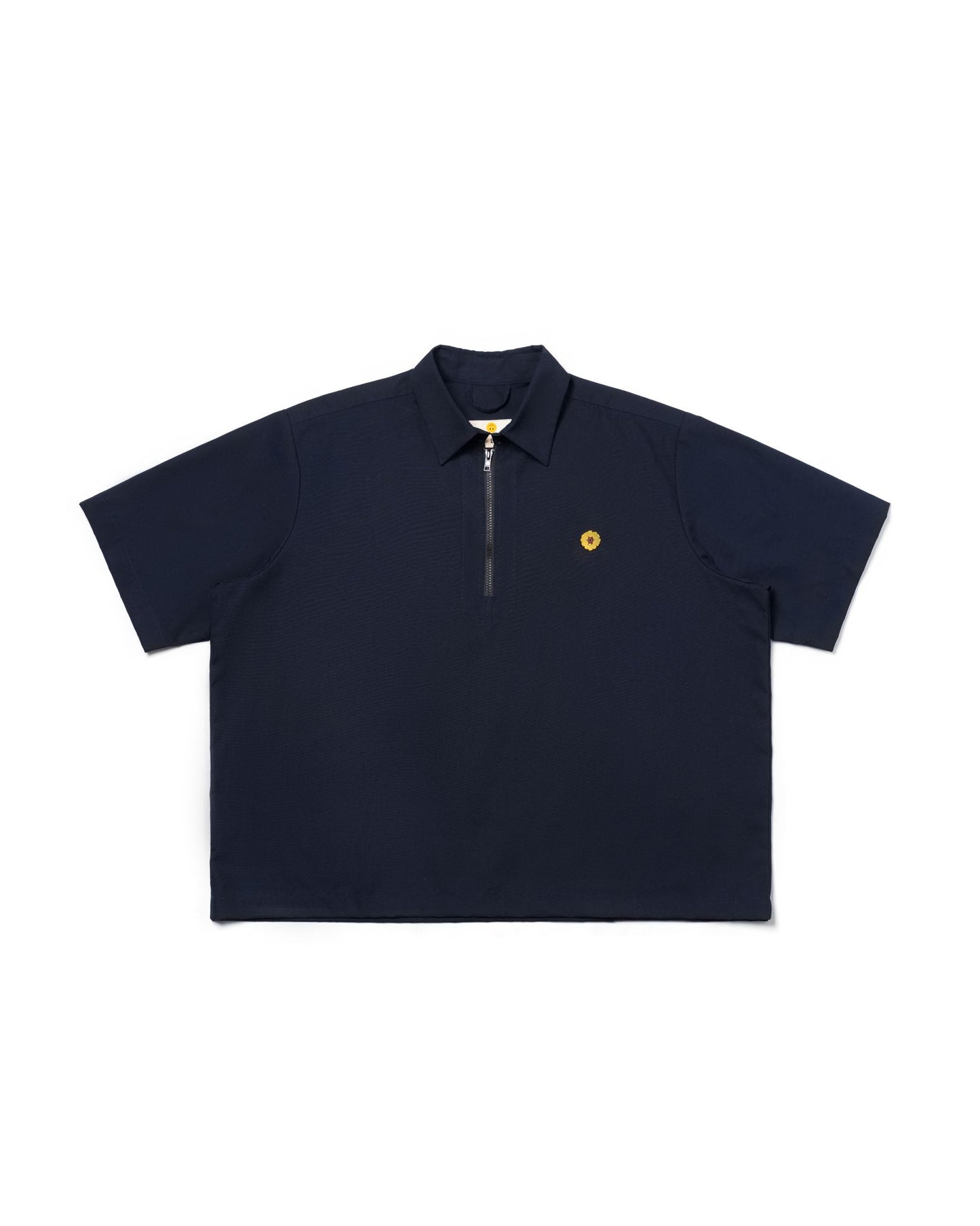 LEJA QUARTER ZIP SHIRT NAVY