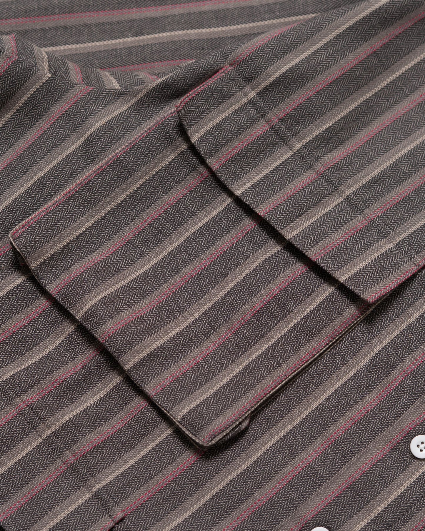 LEPA SHIRT L/S SEMI WOOL STRIPES GRAY