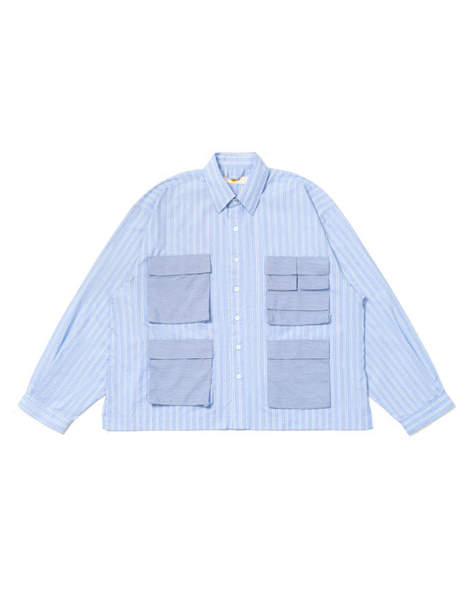 LEPA SHIRT L/S STRIPES BLUE