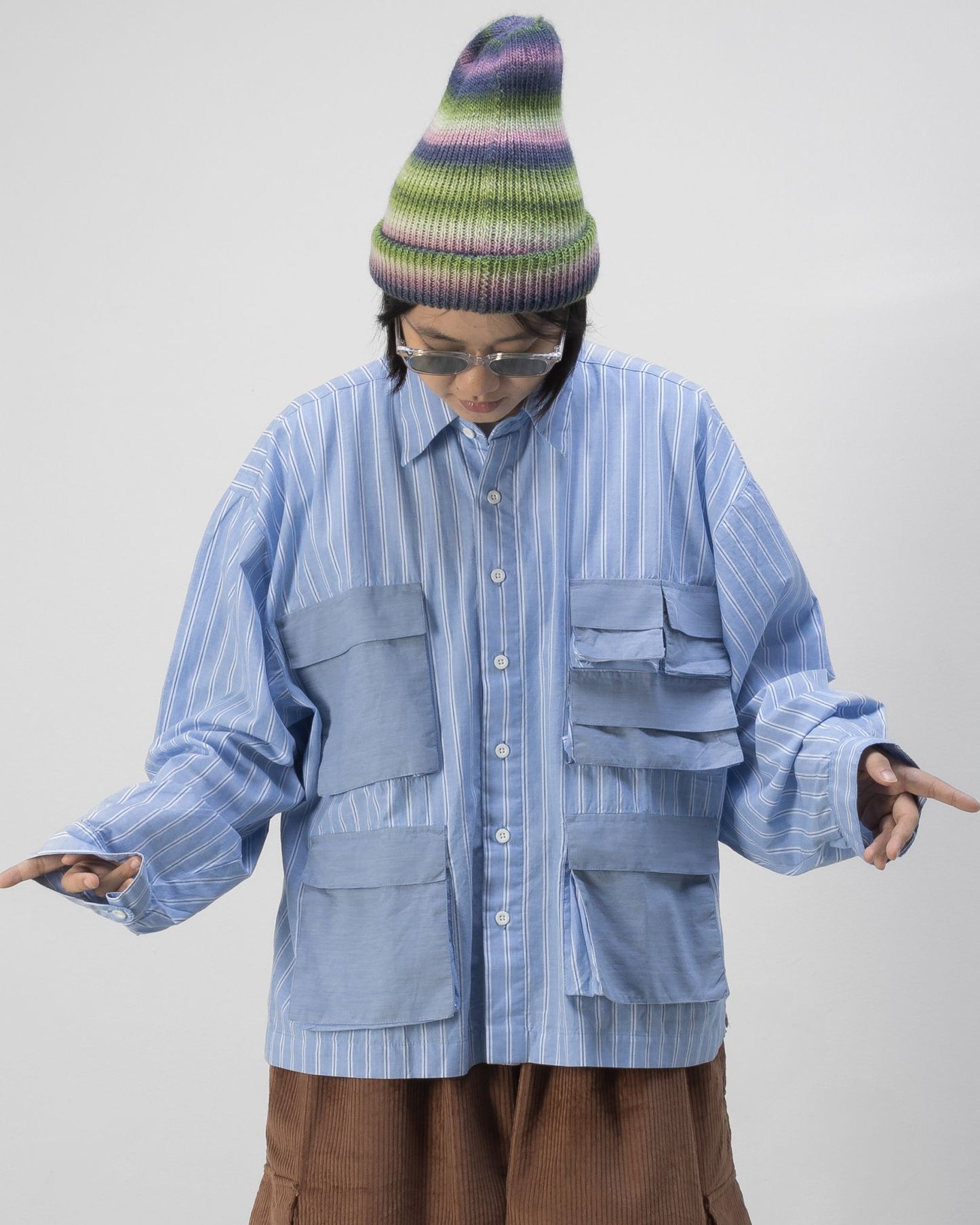 LEPA SHIRT L/S STRIPES BLUE