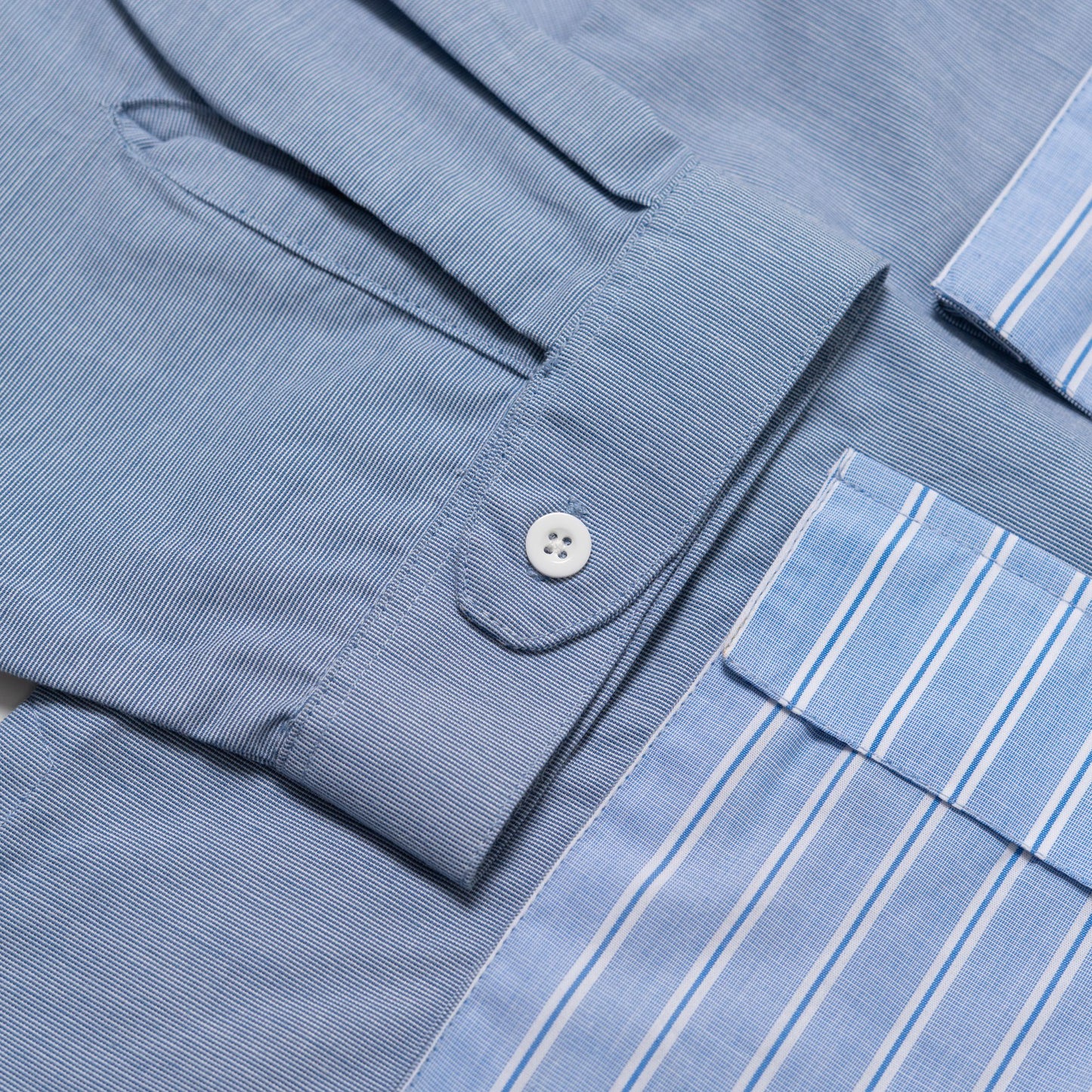 LEPA SHIRT L/S HAIRLINE STRIPES BLUE