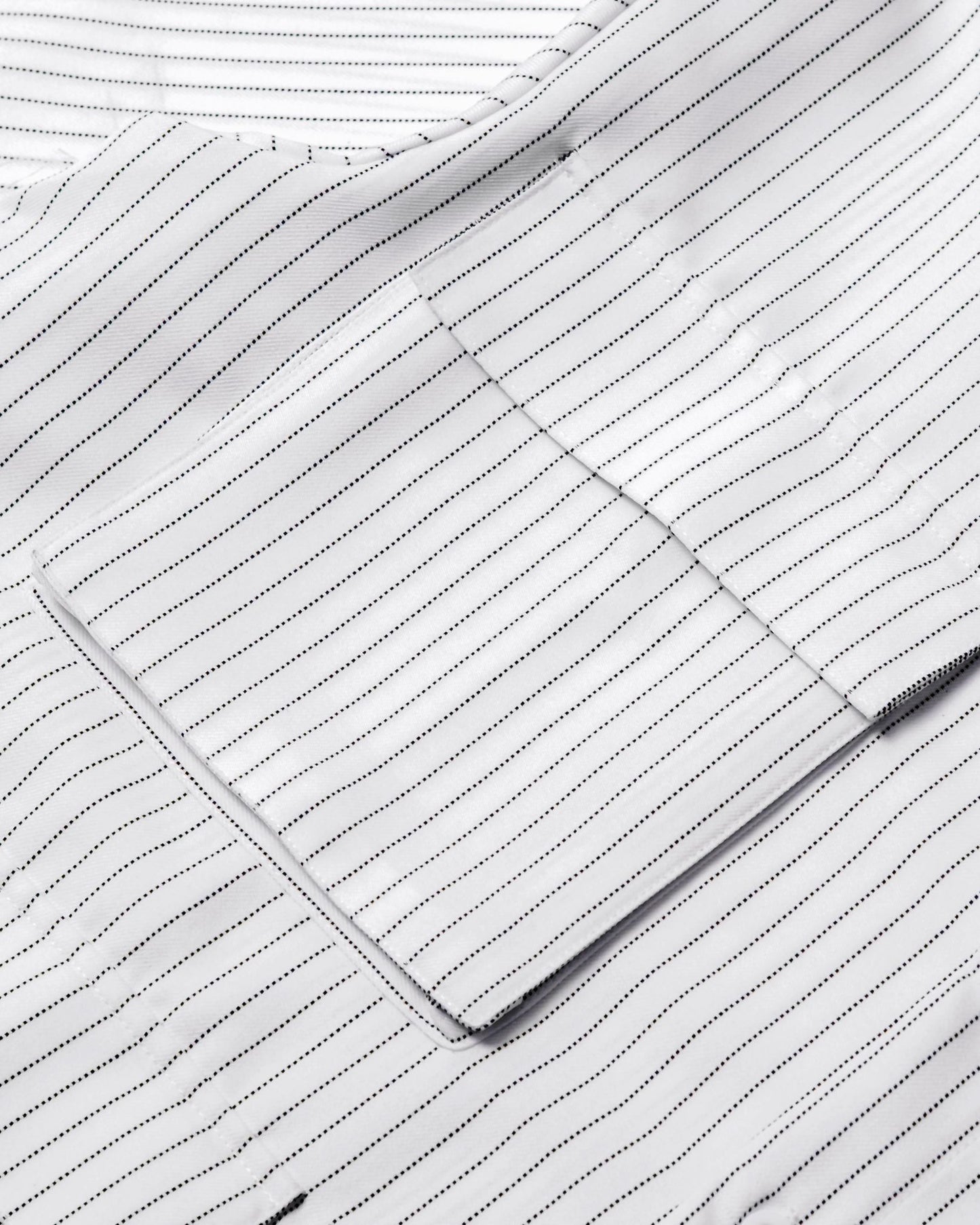 LEPA SHIRT L/S SEMI WOOL STRIPES WHITE