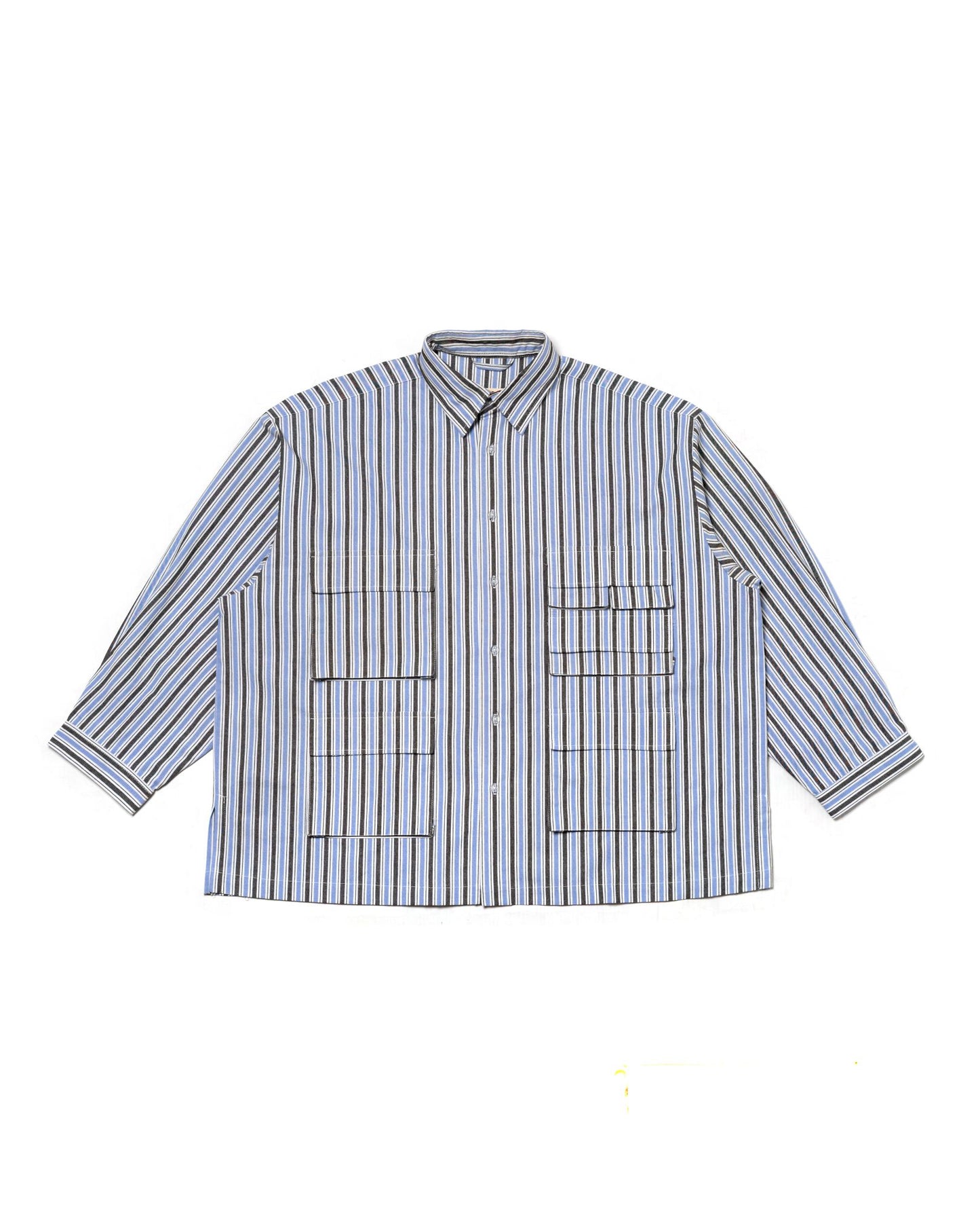 LEPA SHIRT L/S STRIPES BLUE/ BLACK