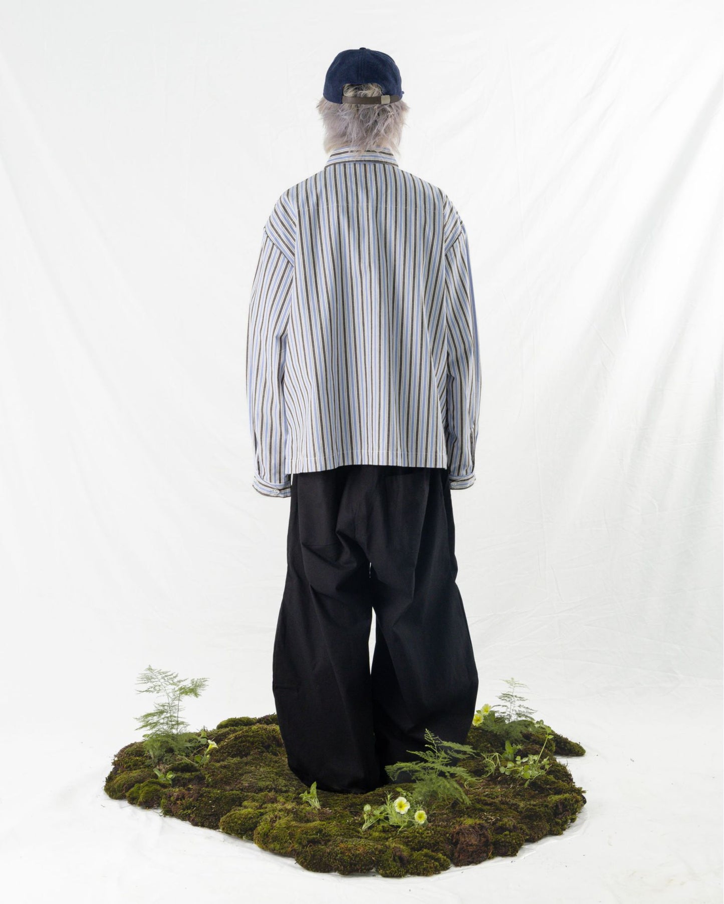 LEPA SHIRT L/S STRIPES BLUE/ BLACK