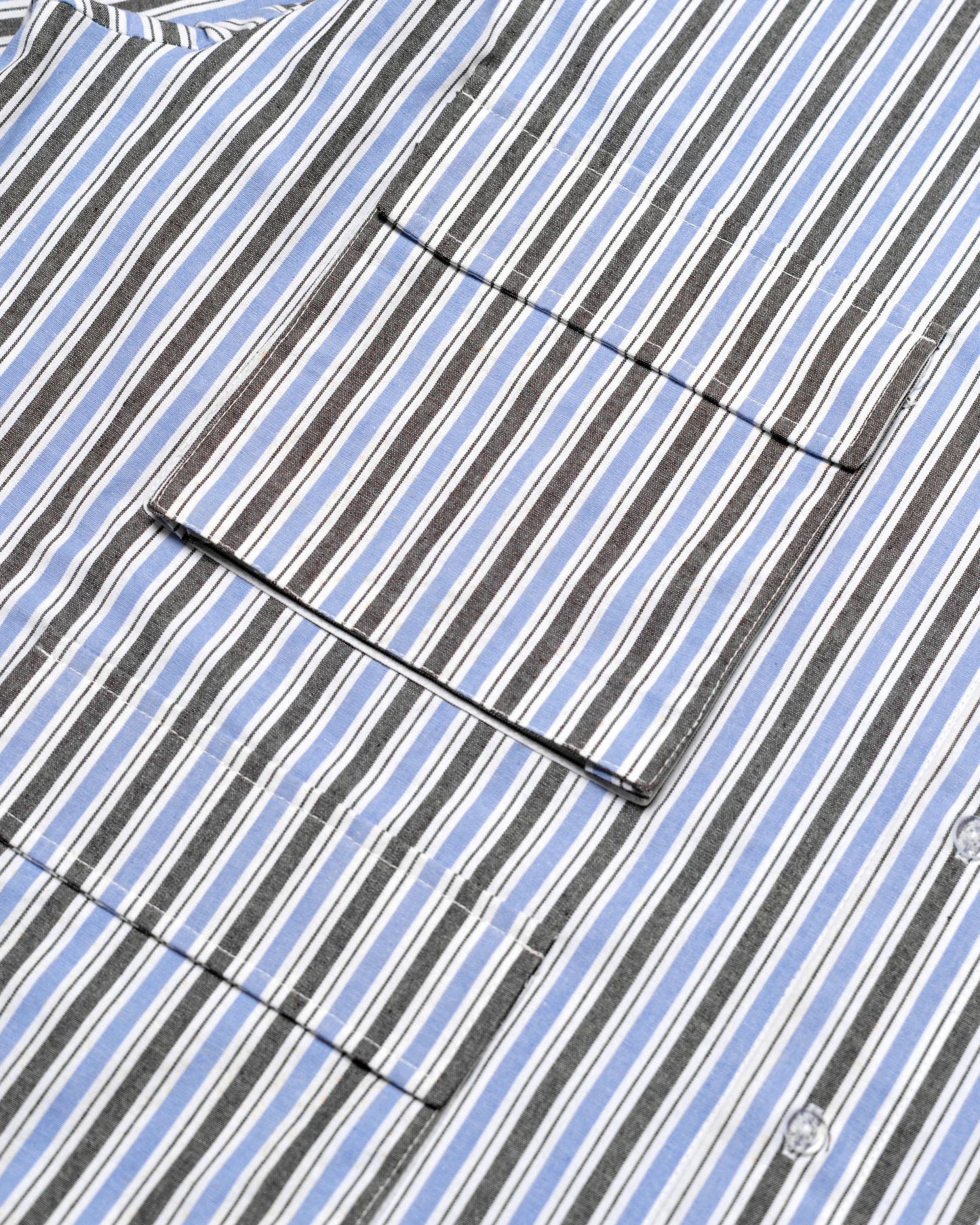 LEPA SHIRT L/S STRIPES BLUE/ BLACK