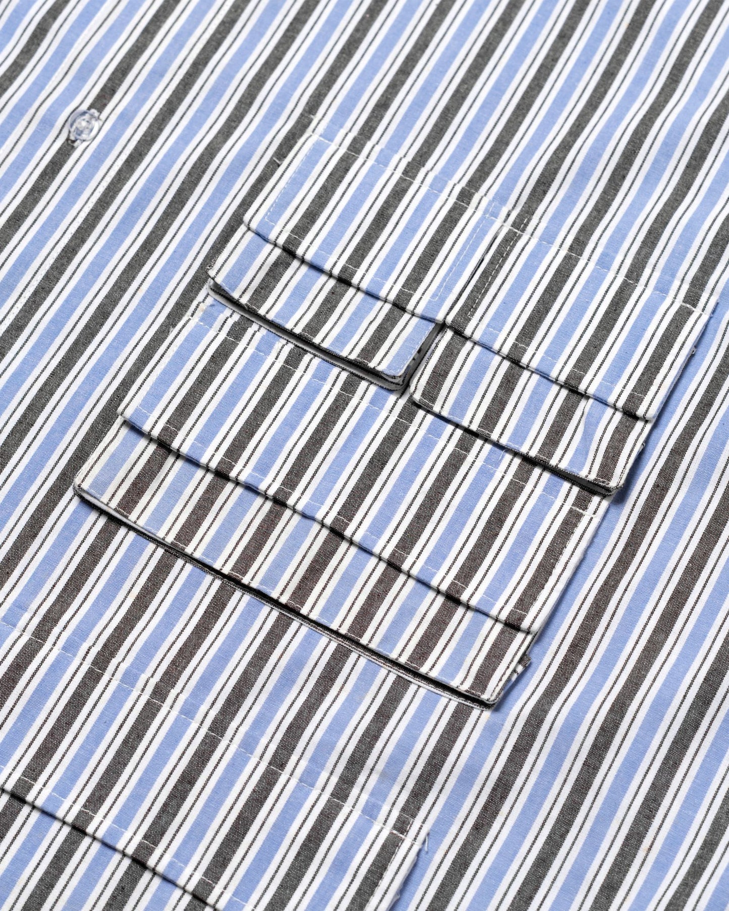 LEPA SHIRT L/S STRIPES BLUE/ BLACK
