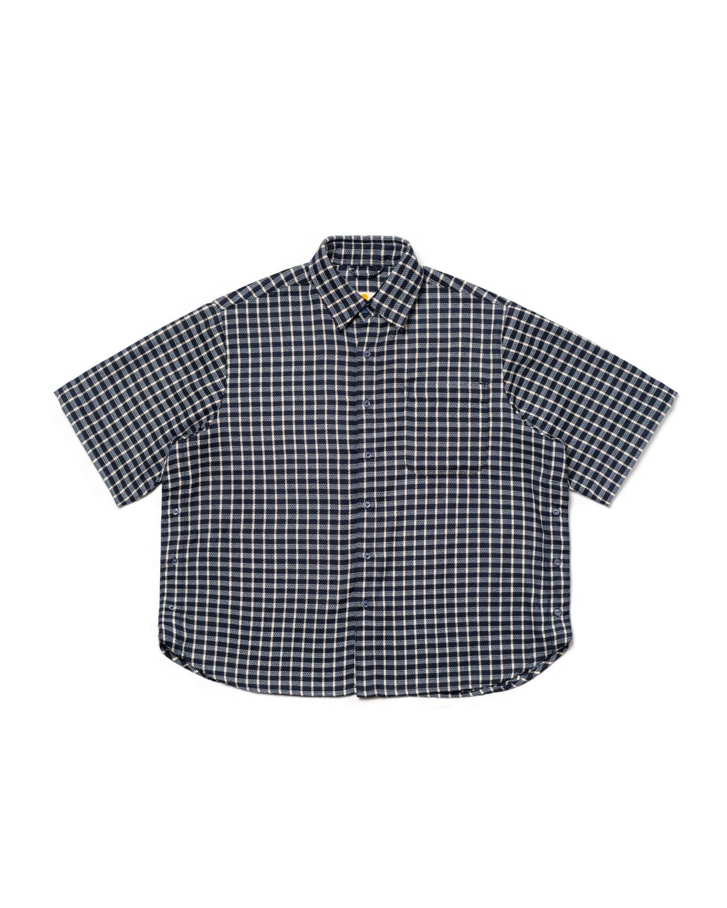 NAKANO SHIRT CHECKERED NAVY