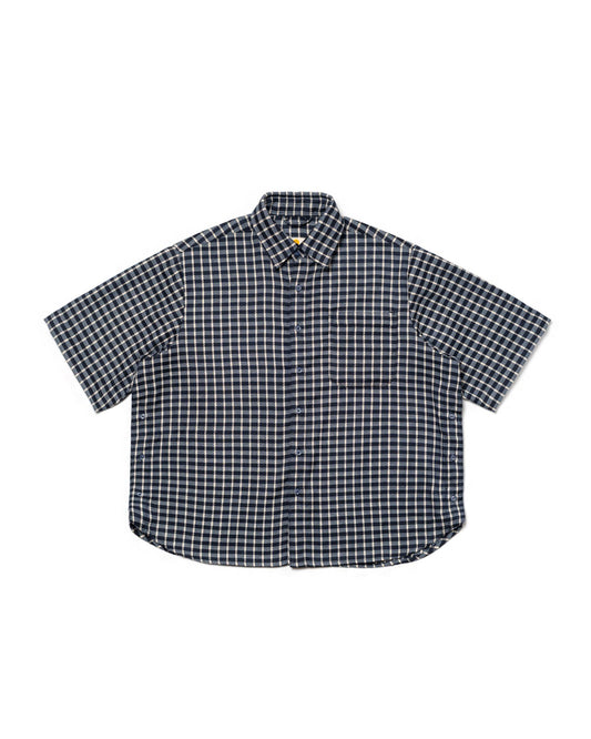 NAKANO SHIRT CHECKERED NAVY