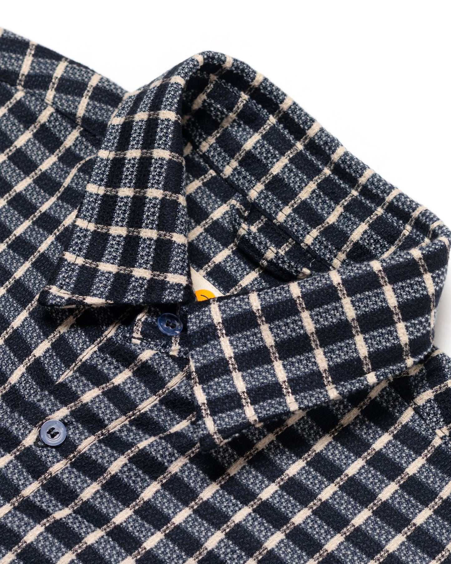 NAKANO SHIRT CHECKERED NAVY