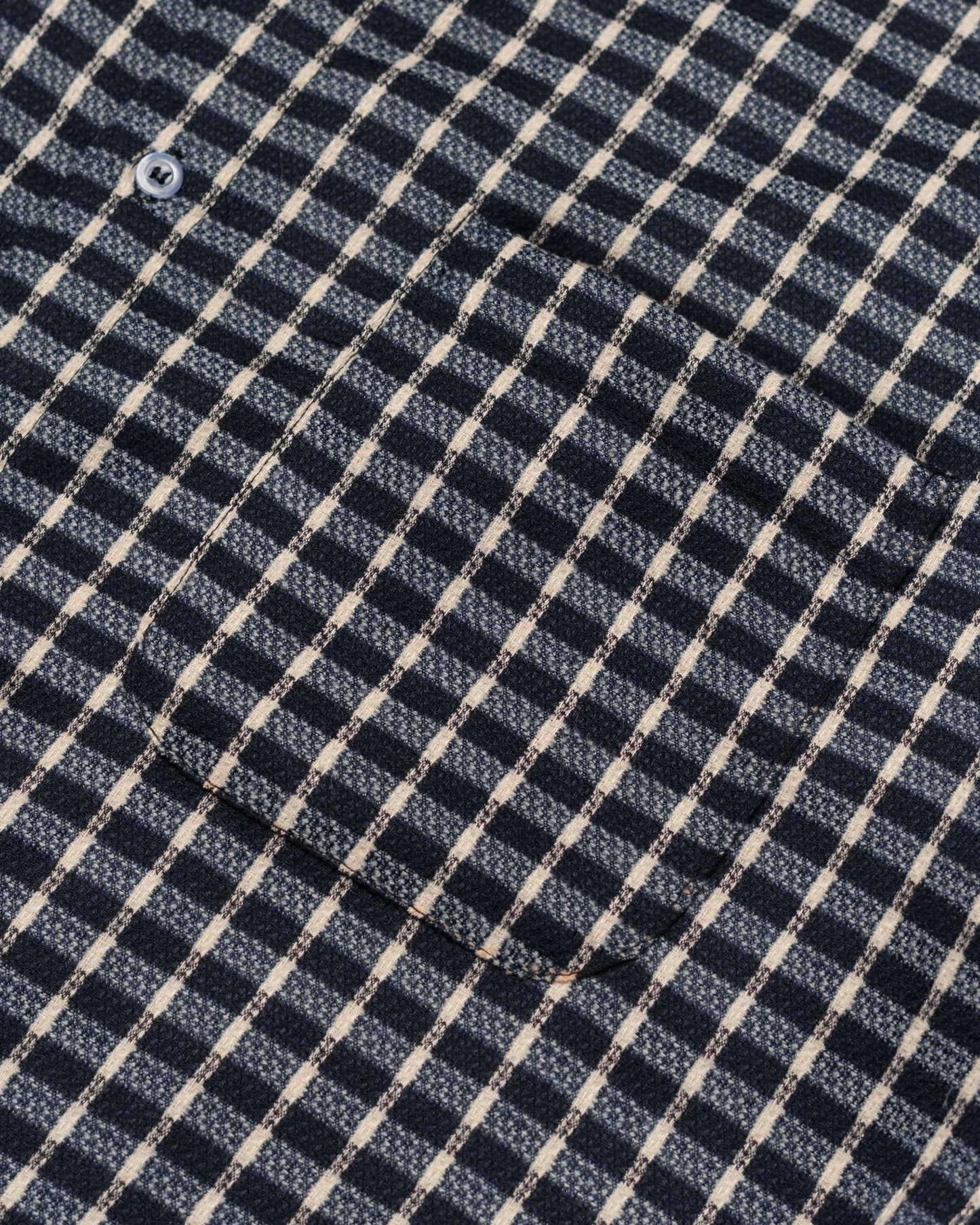 NAKANO SHIRT CHECKERED NAVY