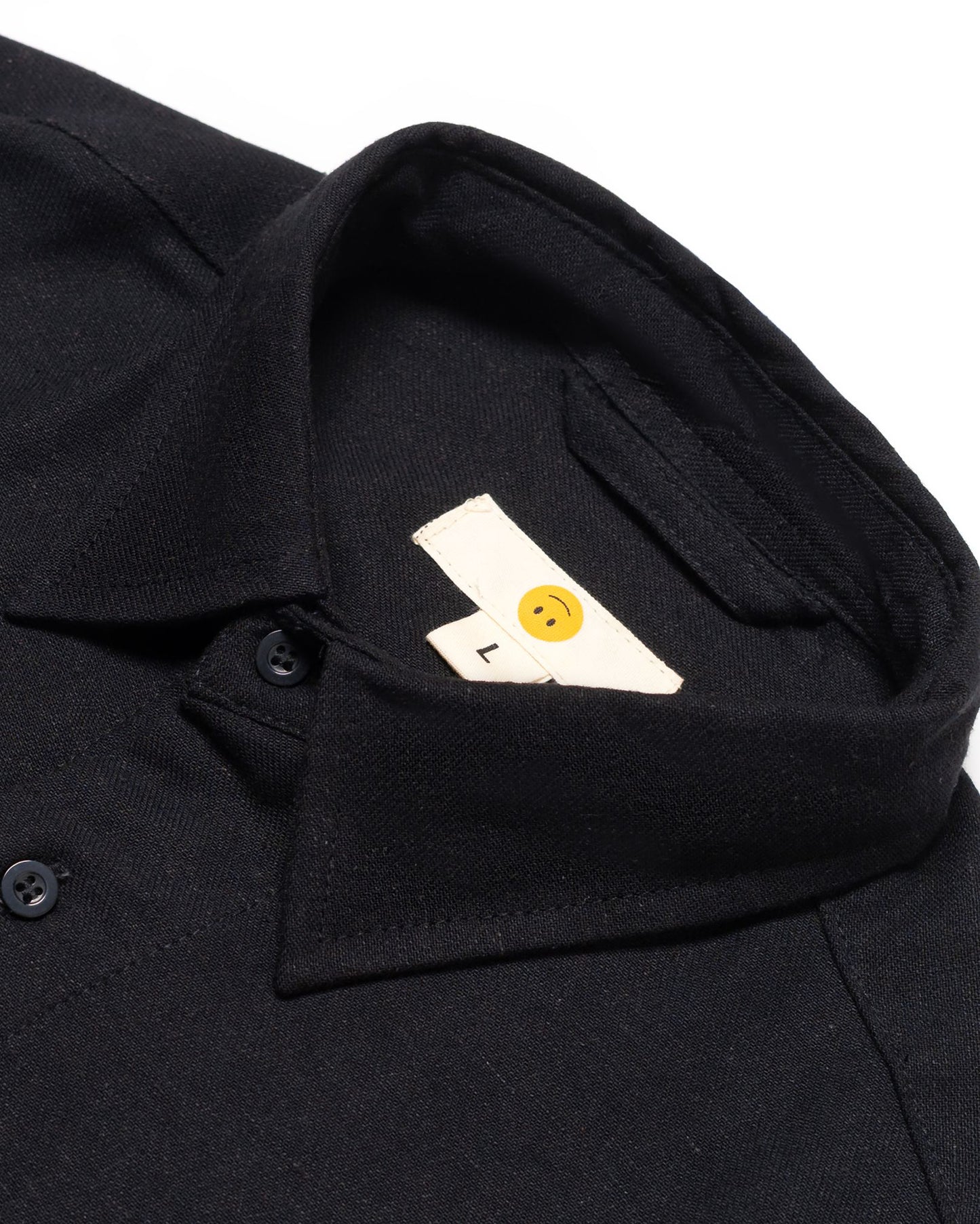 NAKANO SHIRT LINEN BLACK‎ ‎