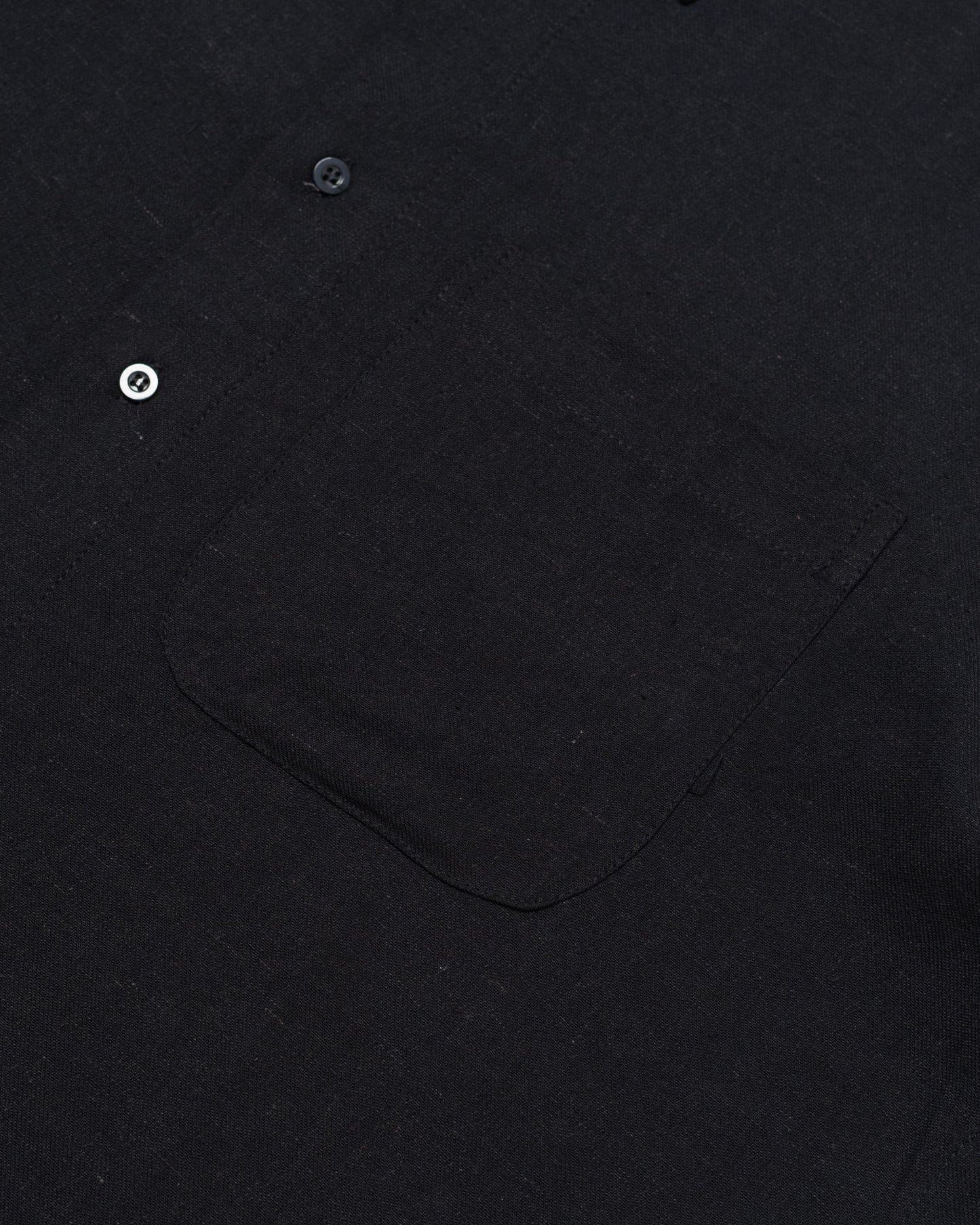 NAKANO SHIRT LINEN BLACK‎ ‎