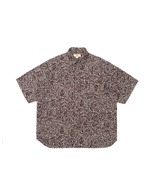 NAKANO SHIRT PATTERN BROWN WHITE TNOI