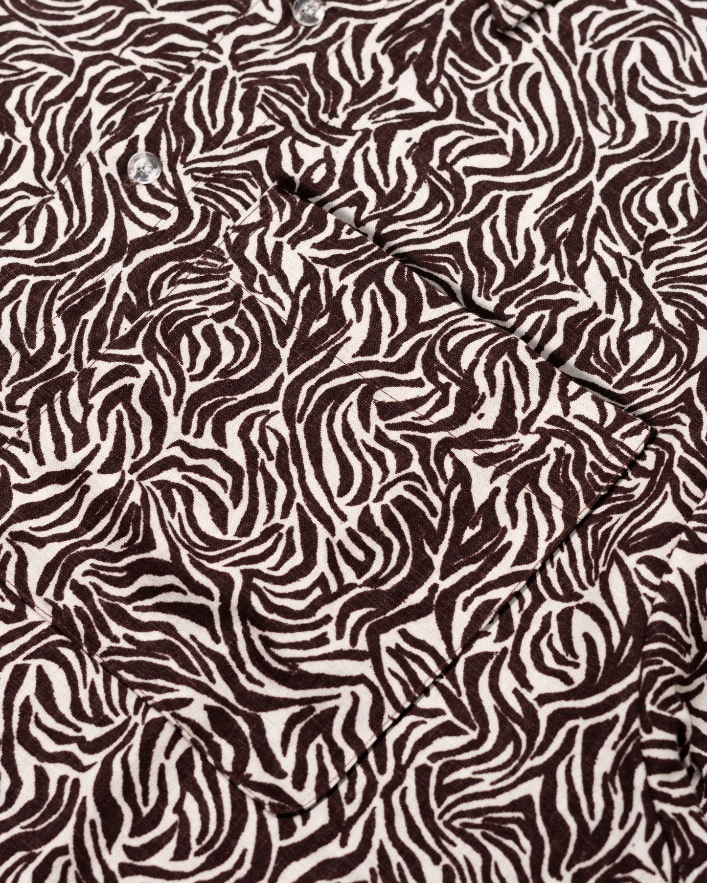 NAKANO SHIRT PATTERN BROWN WHITE TNOI