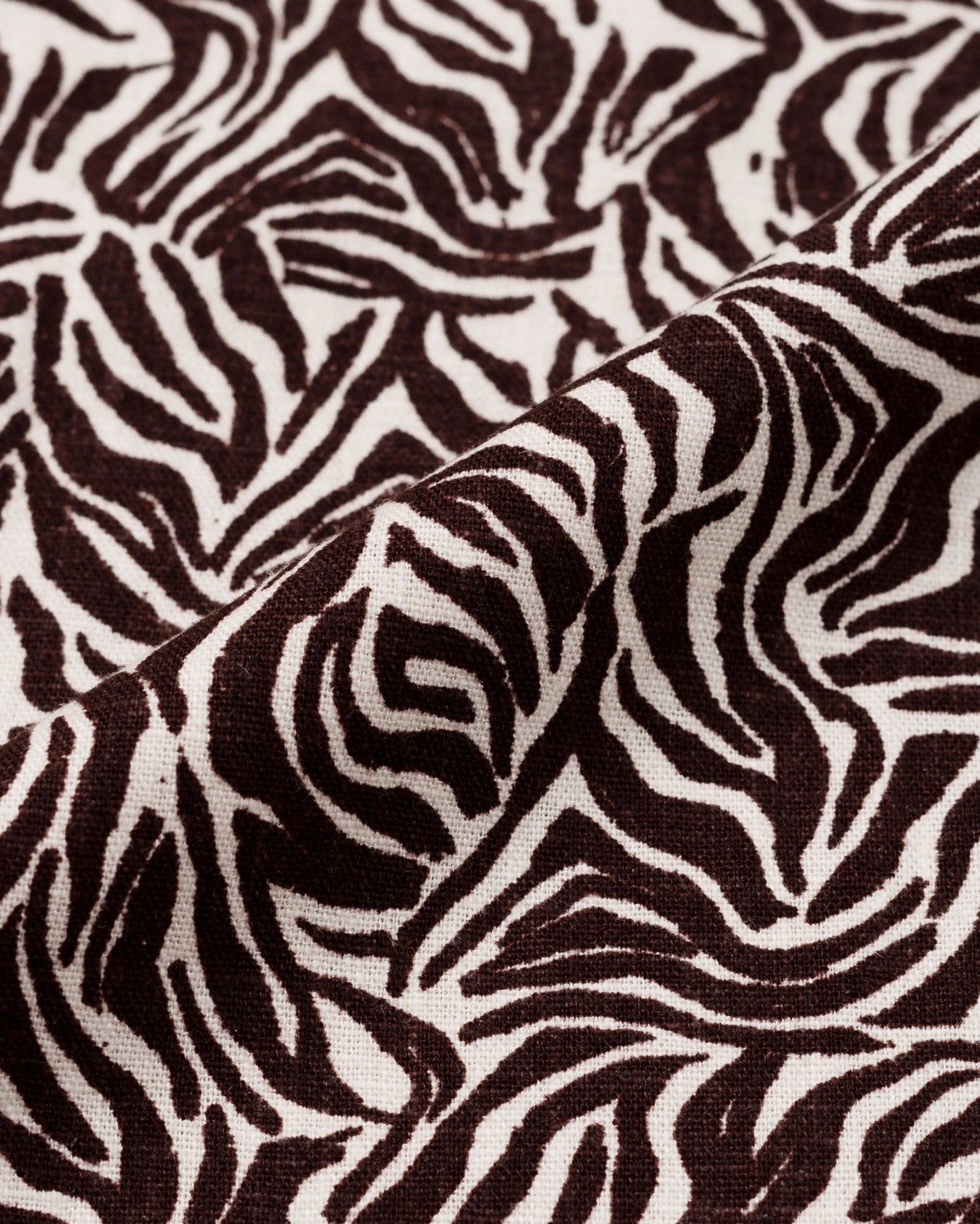 NAKANO SHIRT PATTERN BROWN WHITE TNOI