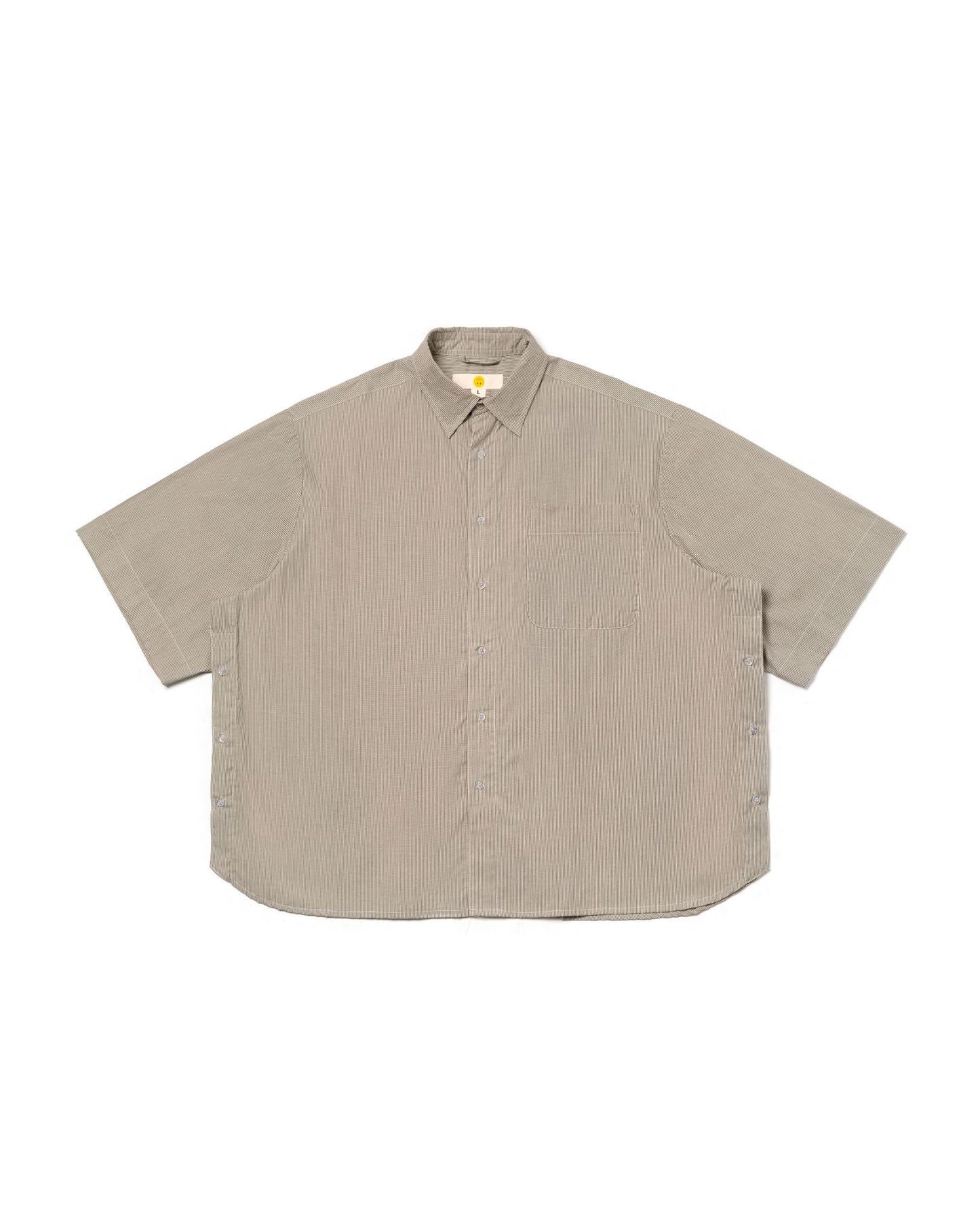 NAKANO SHIRT STRIPES BLACK WHITE