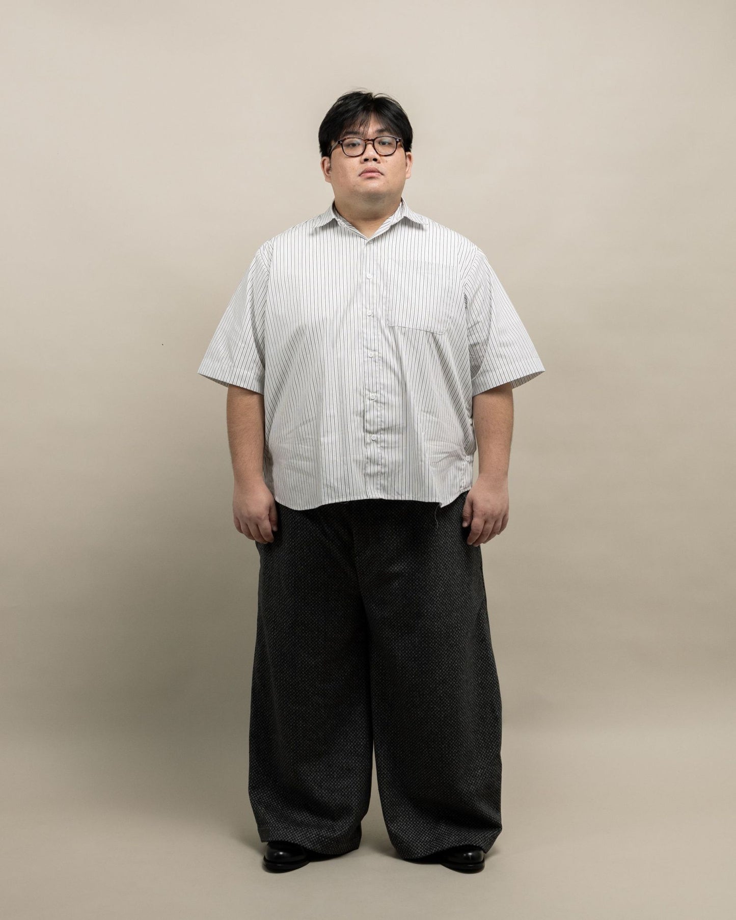 NAKANO SHIRT STRIPES WHITE