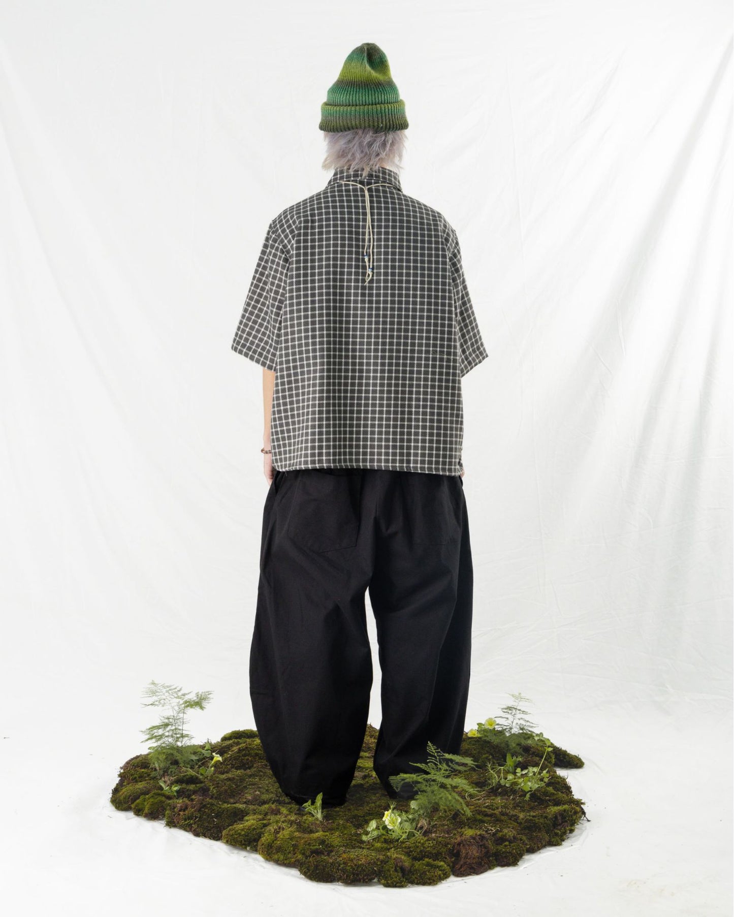NOMIZU SHIRT CHECKERED GRAY