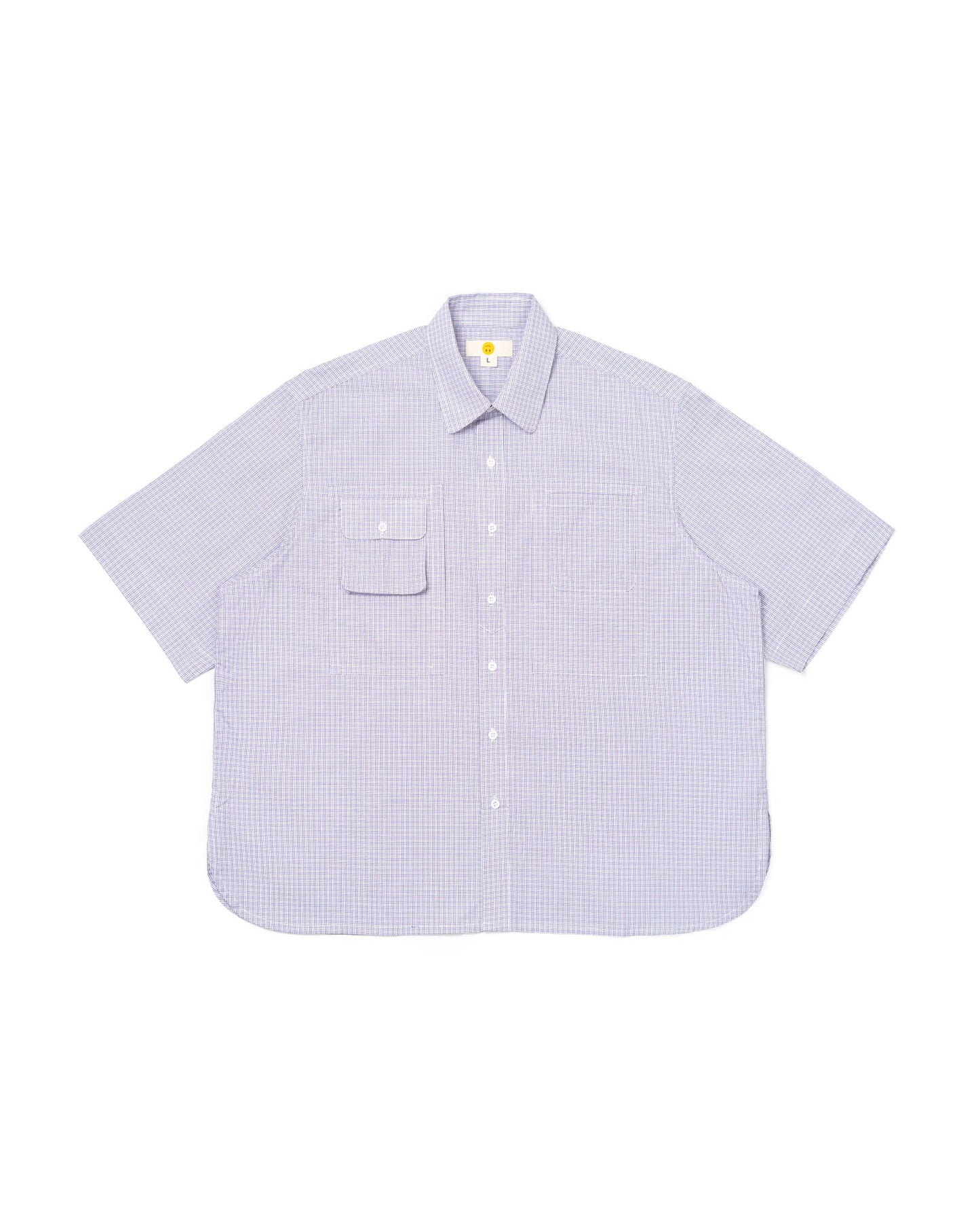 NOMIZU SHIRT CHECKERED PURPLE NWOS