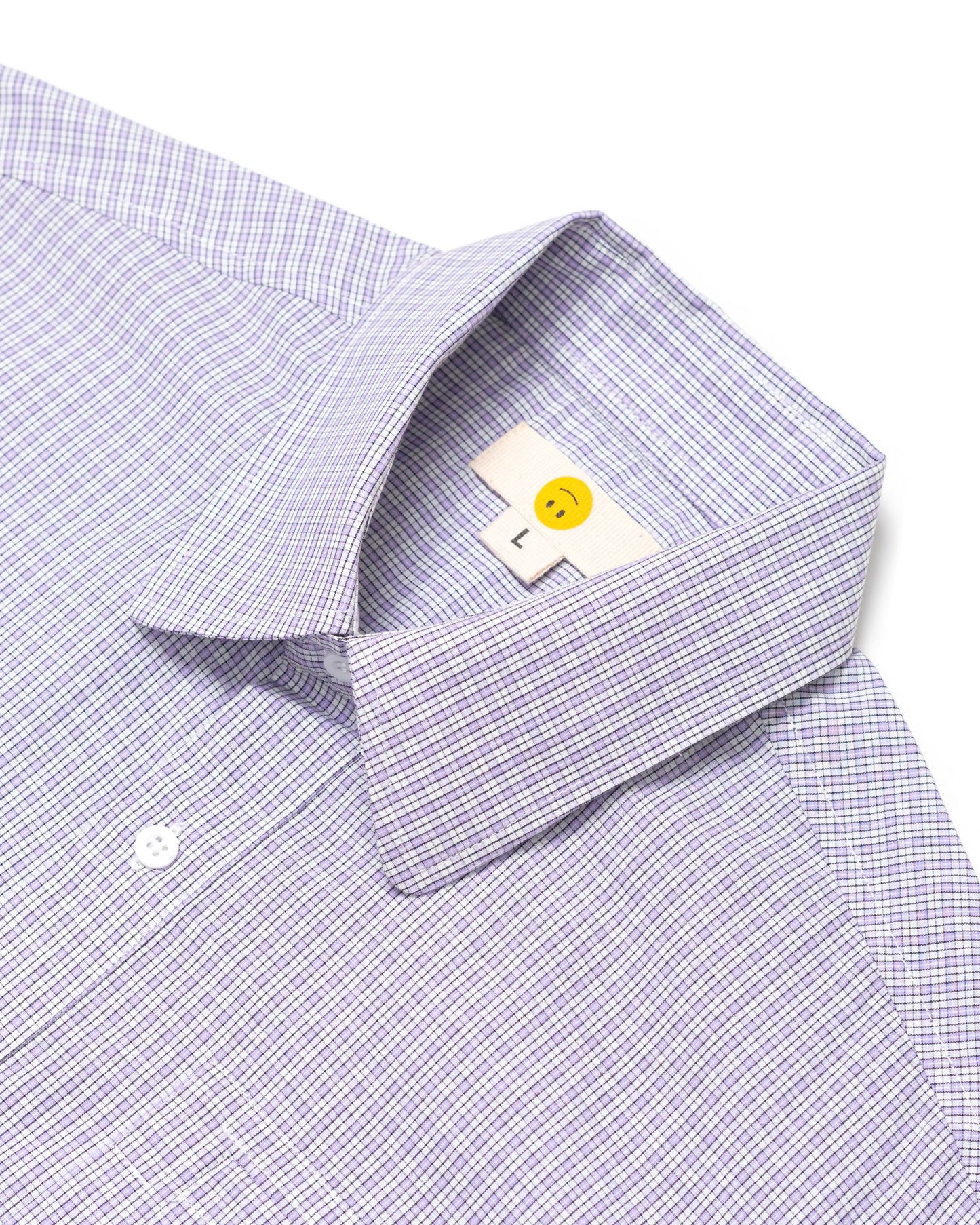 NOMIZU SHIRT CHECKERED PURPLE NWOS