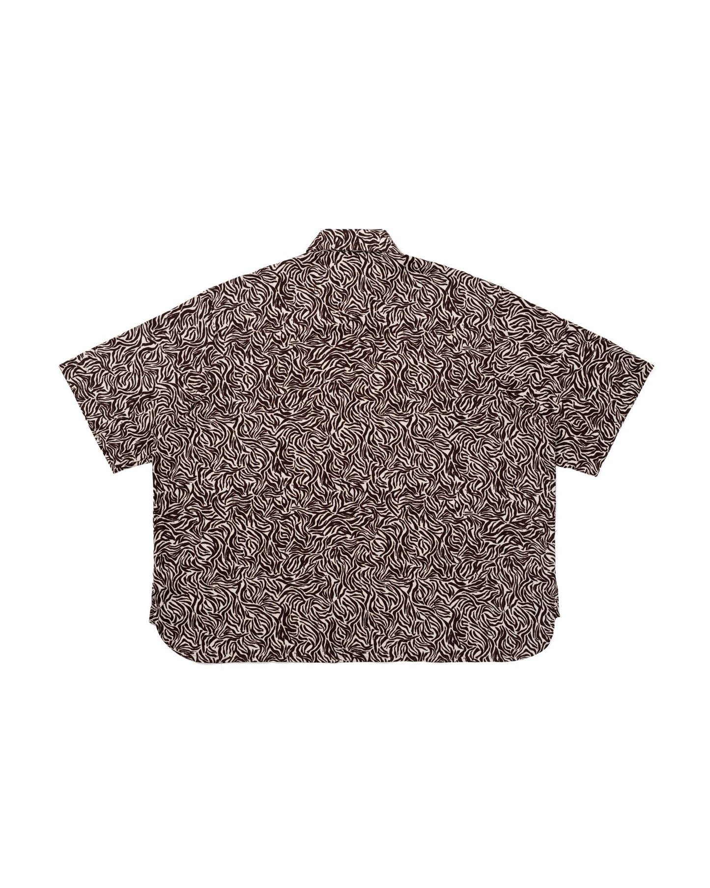 NOMIZU SHIRT PATTERN BROWN WHITE TNOI