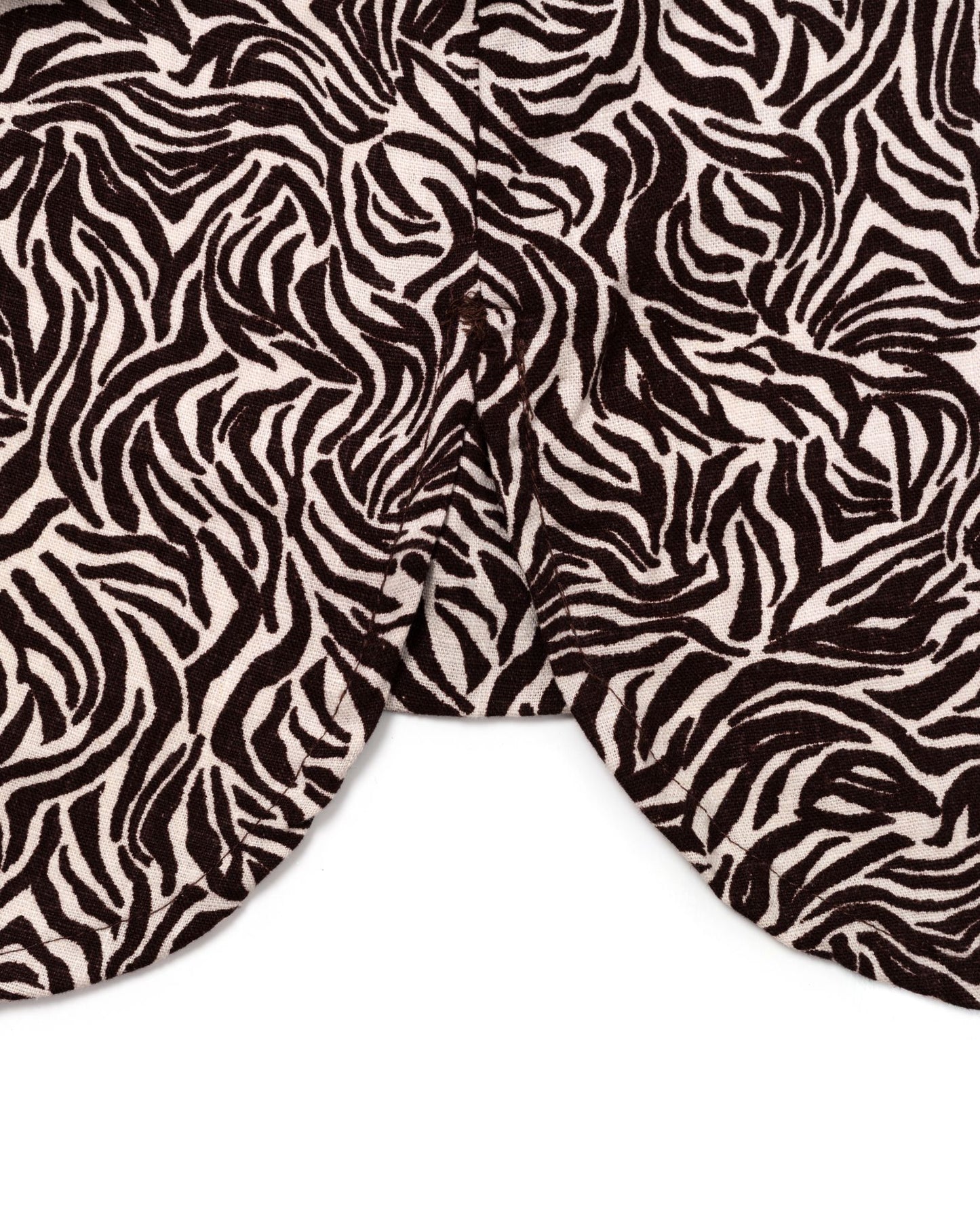 NOMIZU SHIRT PATTERN BROWN WHITE TNOI